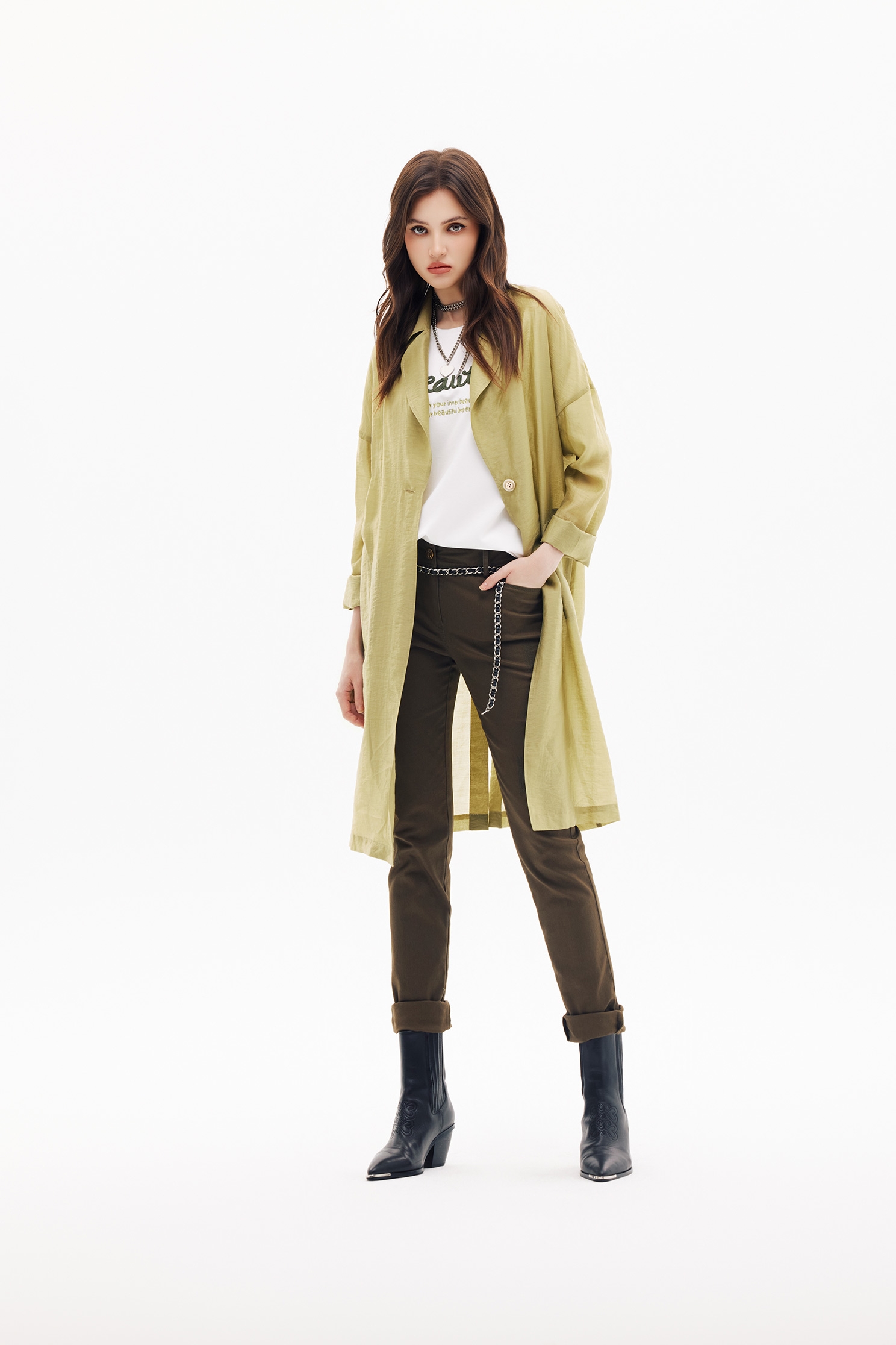 酸橙綠仿牛仔合身褲酸橙綠仿牛仔合身褲,春夏穿搭,牛仔,牛仔褲,褲子