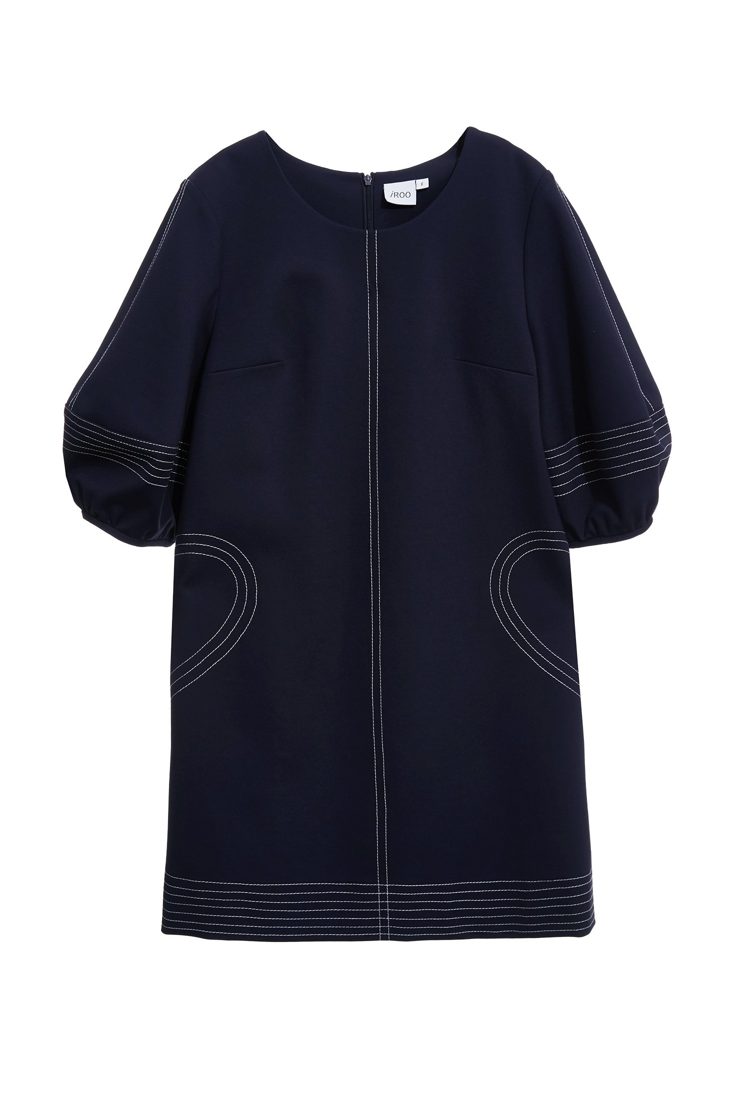 壓線愛心口袋造型洋裝壓線愛心口袋造型洋裝,一般洋裝,秋冬穿搭,約會特輯