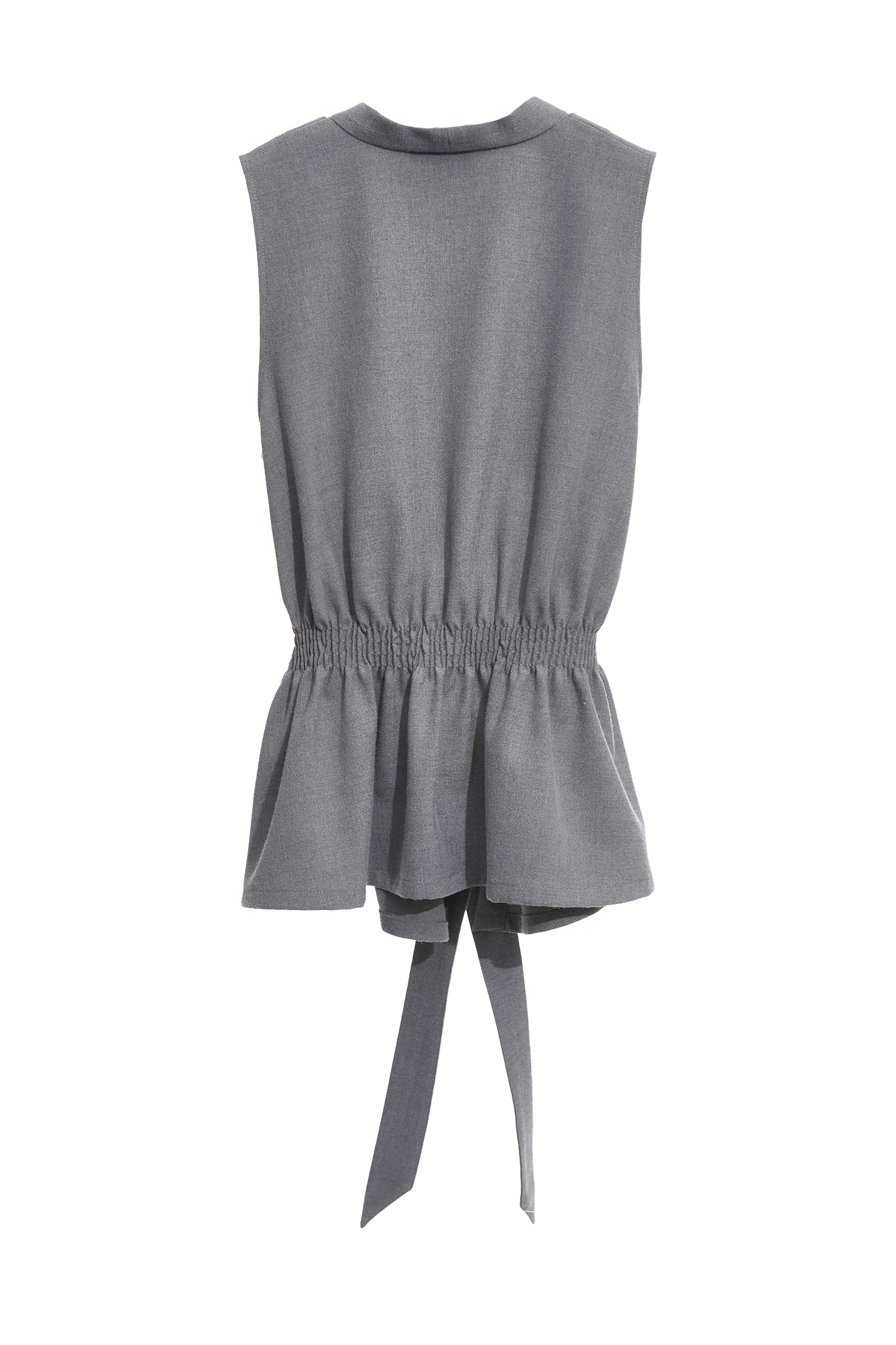 安靜灰背心式綁帶外套安靜灰背心式綁帶外套,一般背心,一般背心馬甲,上班OL穿搭,外套,時髦成套搭配,無袖背心,秋冬穿搭,背心