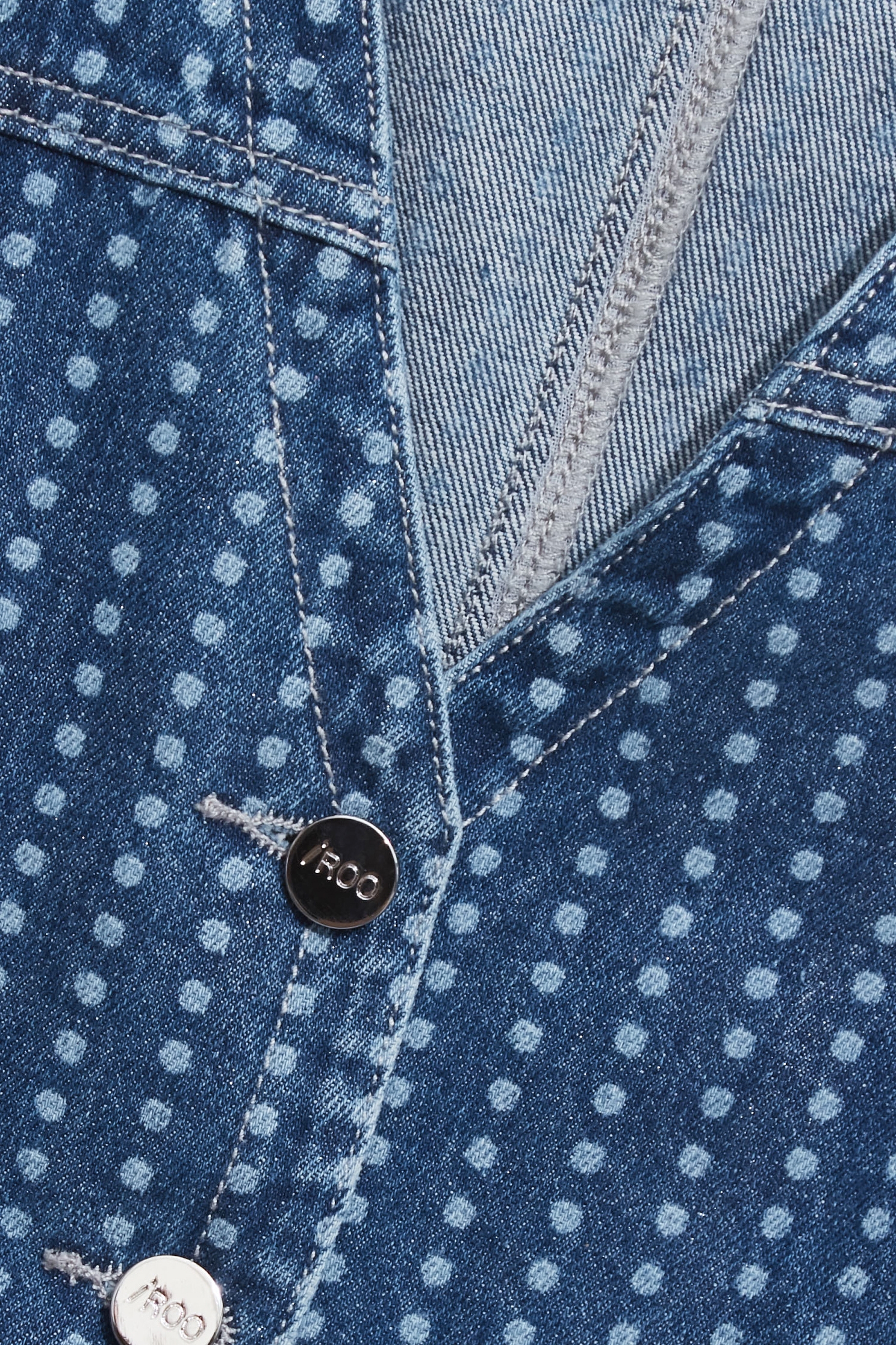 光澤感點點覆膜牛仔背心光澤感點點覆膜牛仔背心,一般背心,一般背心馬甲,丹寧,外套,時髦成套搭配,牛仔,牛仔外套,背心