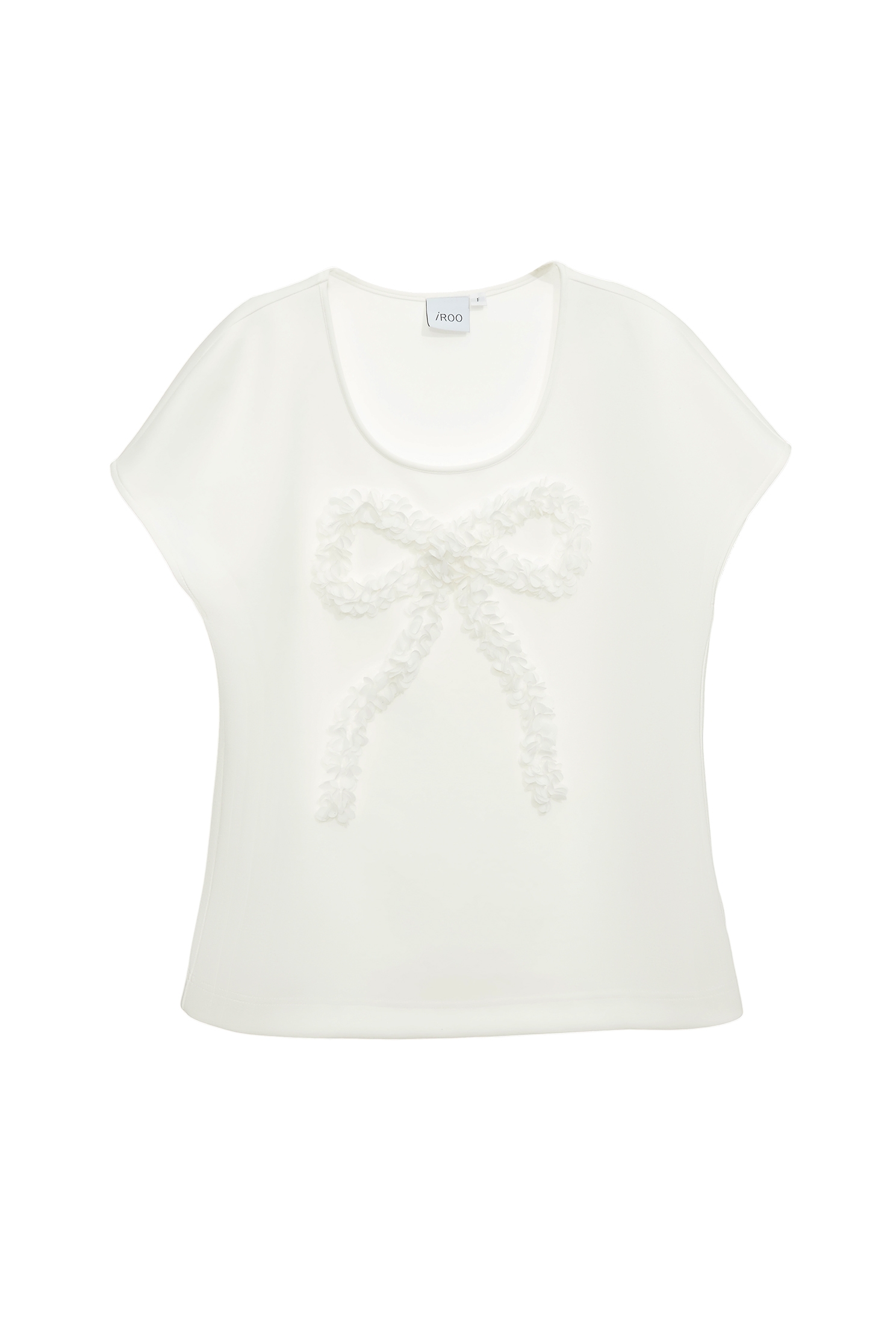 雷射立體花蝴蝶結上衣雷射立體花蝴蝶結上衣,T-Shirt,上衣,春夏穿搭,約會特輯,蝴蝶結