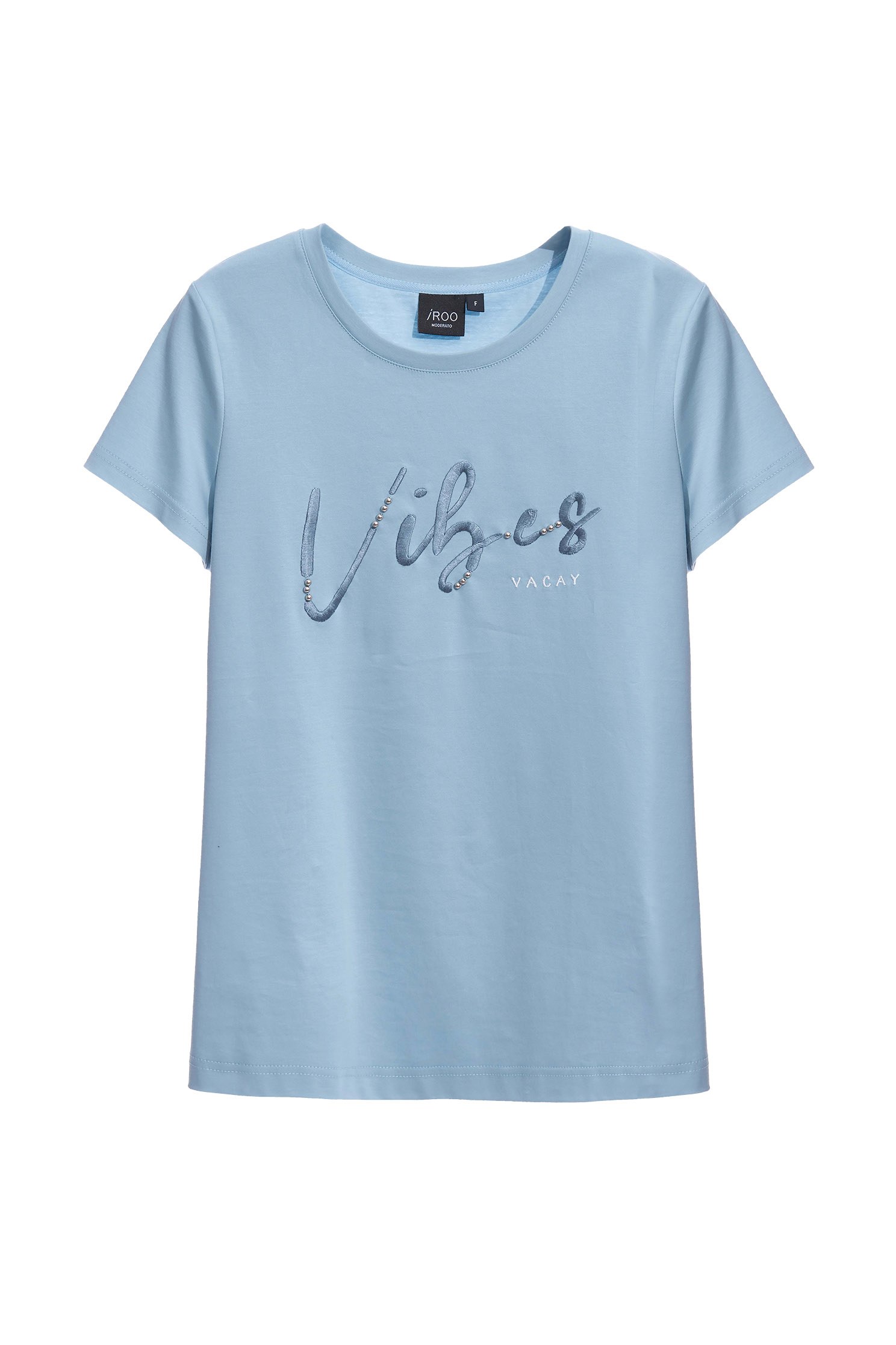 標語刺繡T恤上衣標語刺繡T恤上衣,T-Shirt,上衣,刺繡,春夏穿搭,純棉,舒適主義