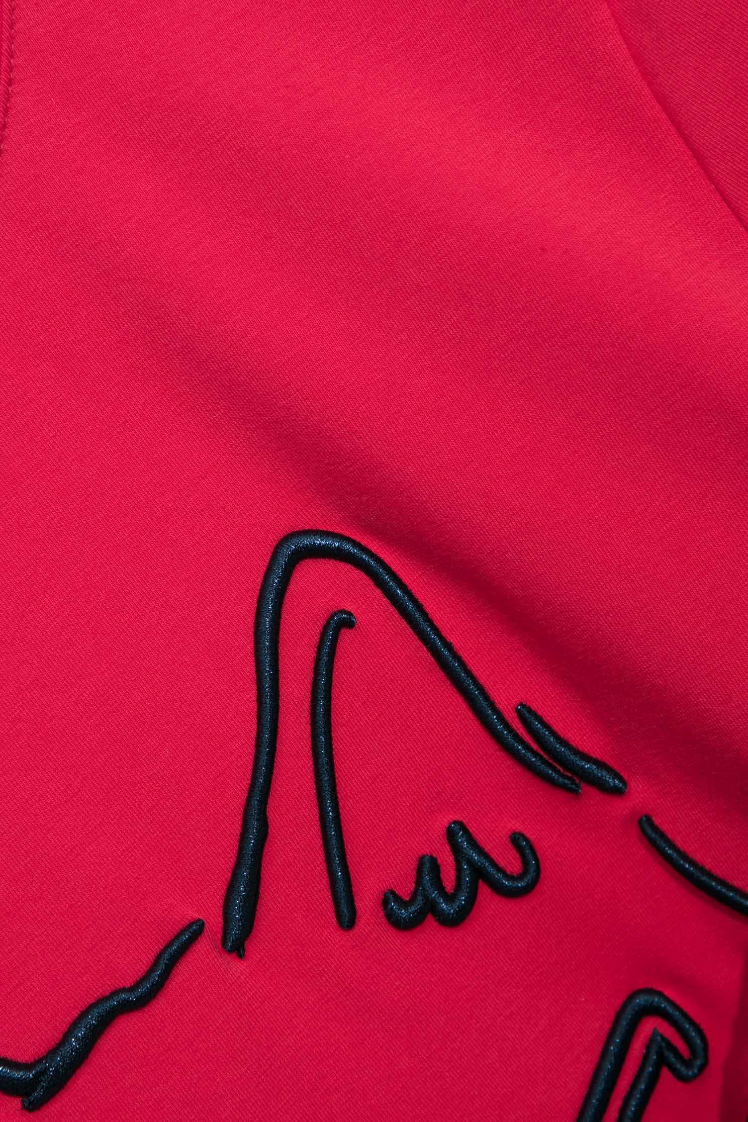 戴眼鏡貓咪刺繡T恤上衣戴眼鏡貓咪刺繡T恤上衣,T-Shirt,上衣,刺繡,秋冬穿搭,蝴蝶結,開運紅
