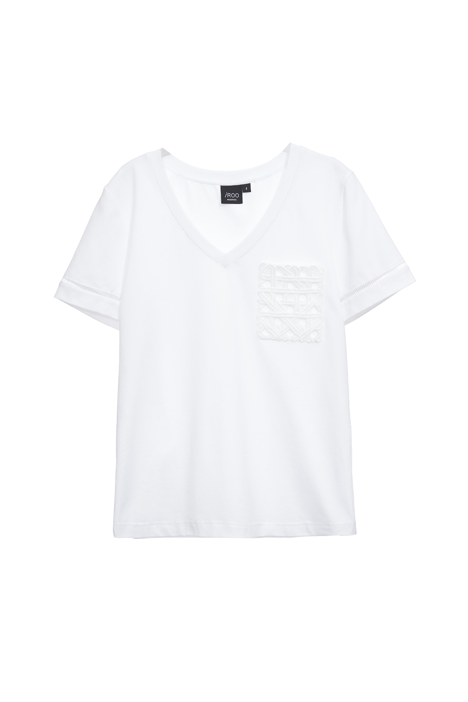 編織口袋V領T編織口袋V領T,T-Shirt,上班OL穿搭,春夏穿搭,約會特輯,純棉,輕奢度假