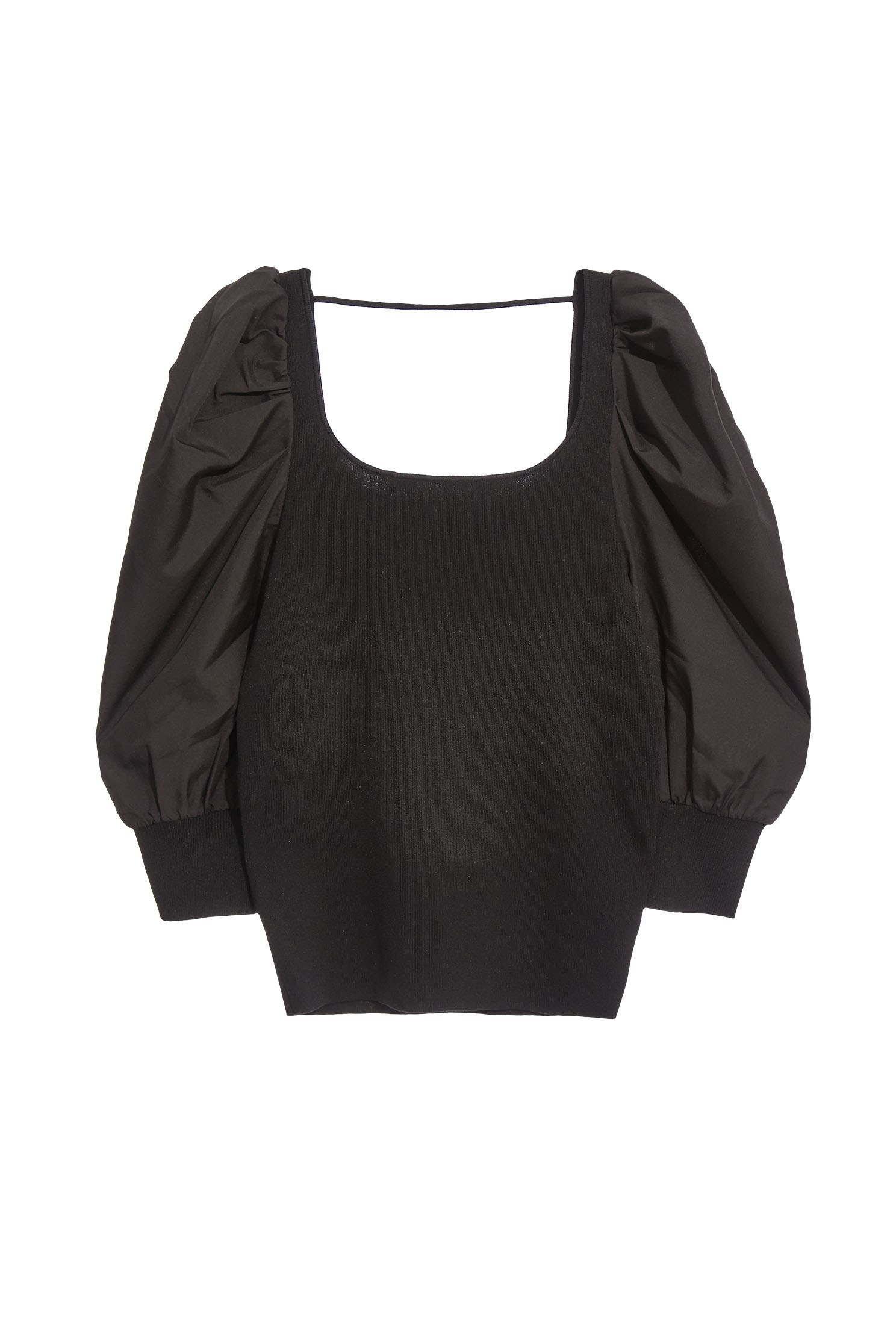 燈籠袖針織上衣燈籠袖針織上衣,上衣,春夏穿搭,針織,針織衫,黑色上衣