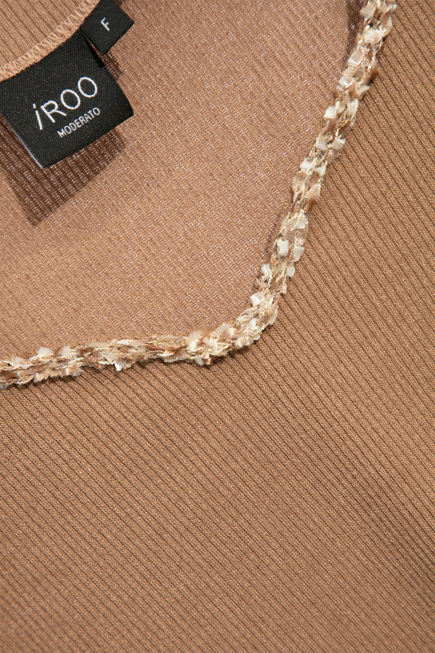 咖色桃心領坑條內搭咖色桃心領坑條內搭,上衣,人氣商品,內搭上衣,秋冬穿搭