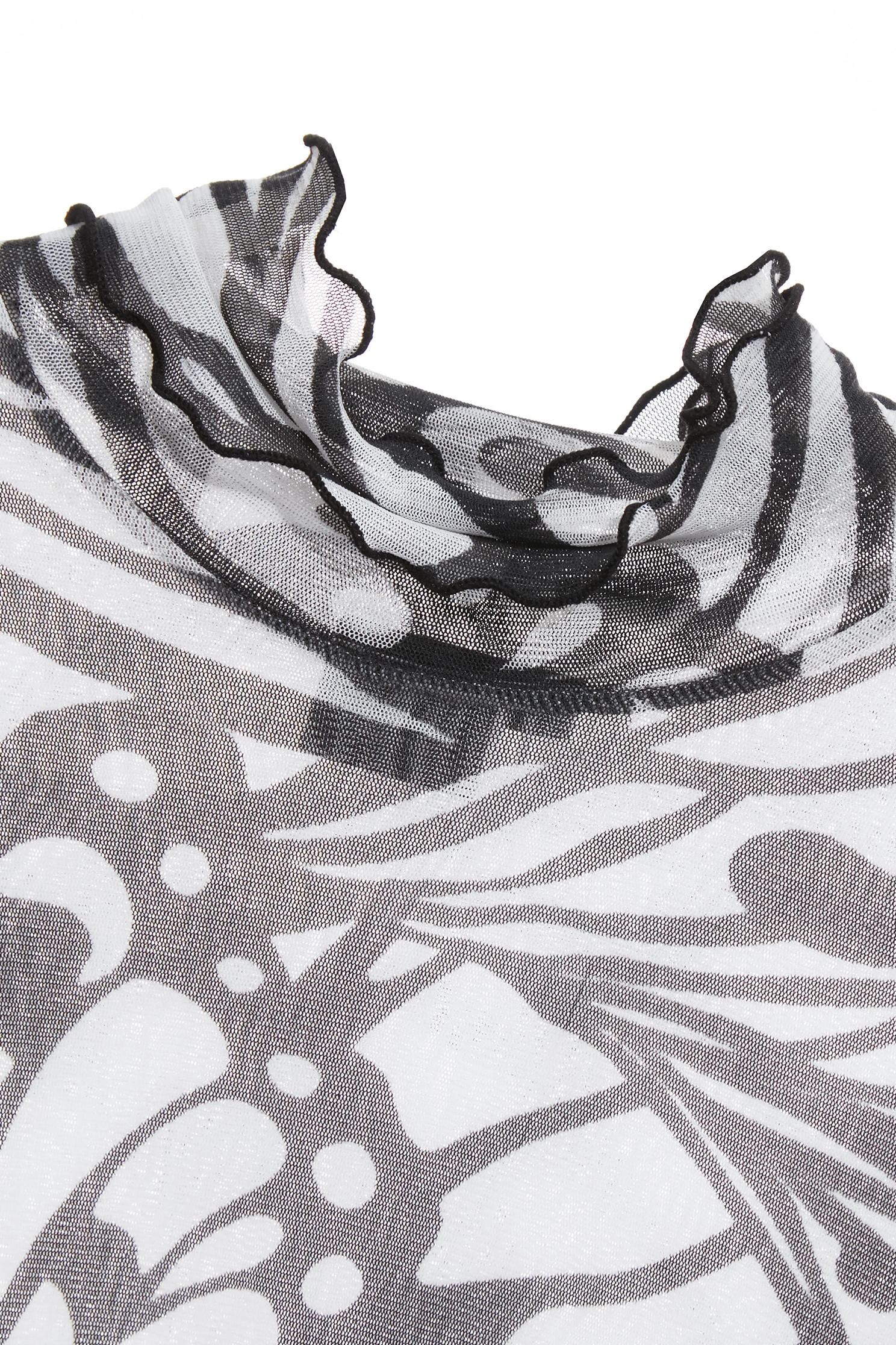 蝴蝶圖騰印花高領上衣蝴蝶圖騰印花高領上衣,上衣,秋冬穿搭