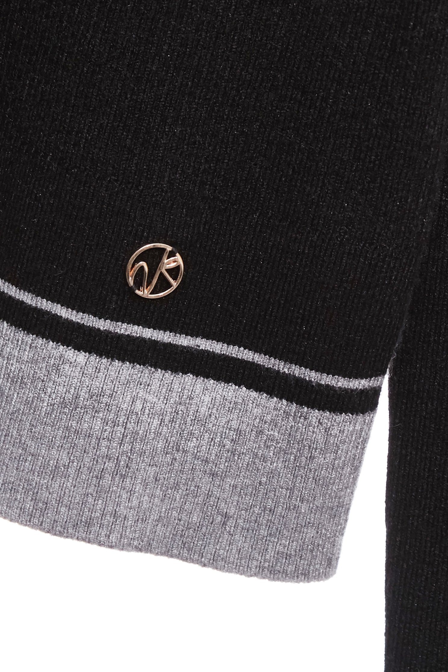 月光灰下擺針織上衣月光灰下擺針織上衣,上衣,條紋,秋冬穿搭,針織,針織衫,黑色上衣