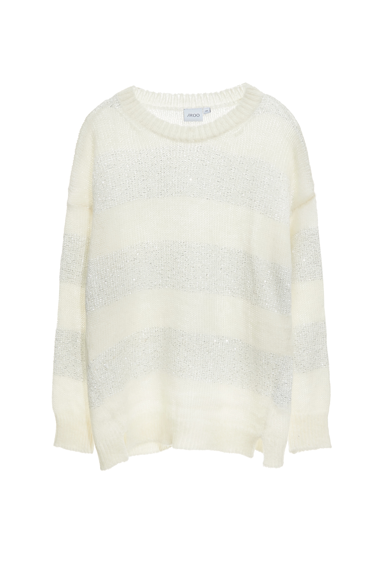 光澤感睫毛針織上衣光澤感睫毛針織上衣,上衣,條紋,秋冬穿搭,約會特輯,針織,針織上衣,針織衫