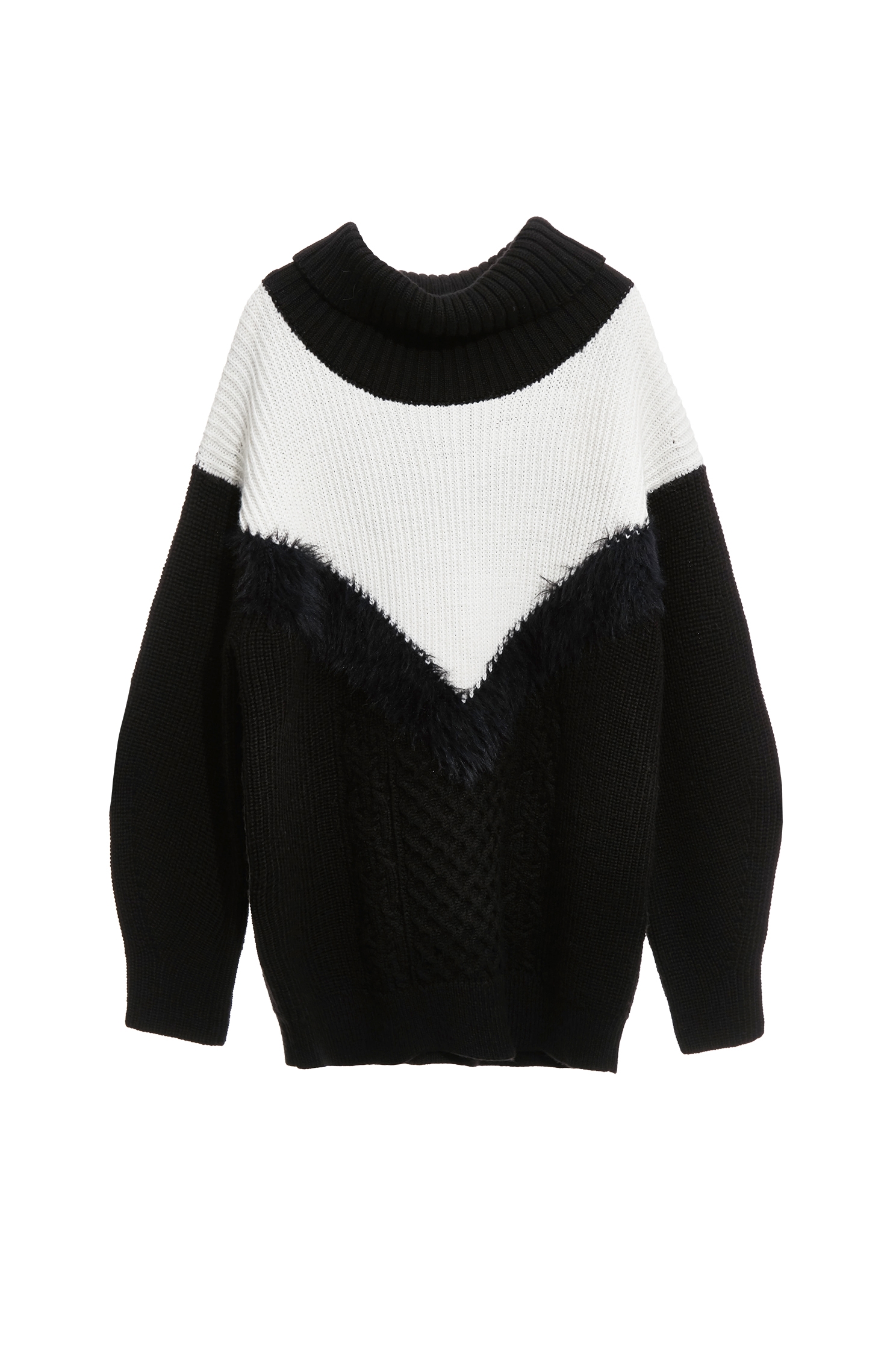 拼接造型針織上衣拼接造型針織上衣,上衣,秋冬穿搭,針織,針織衫