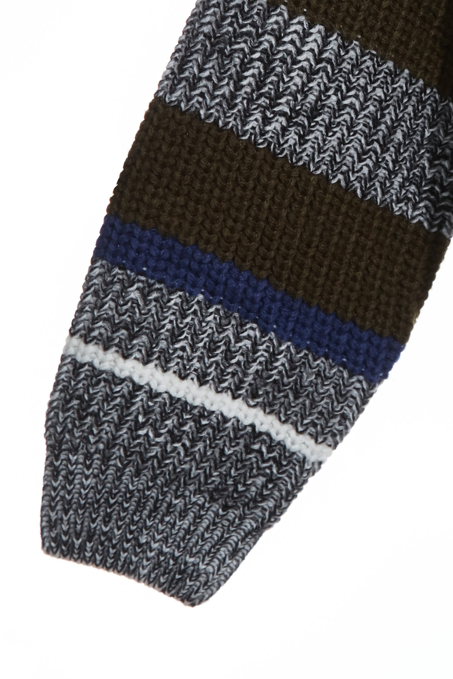 復古藍拼色針織上衣復古藍拼色針織上衣,上衣,條紋,秋冬穿搭,針織,針織衫