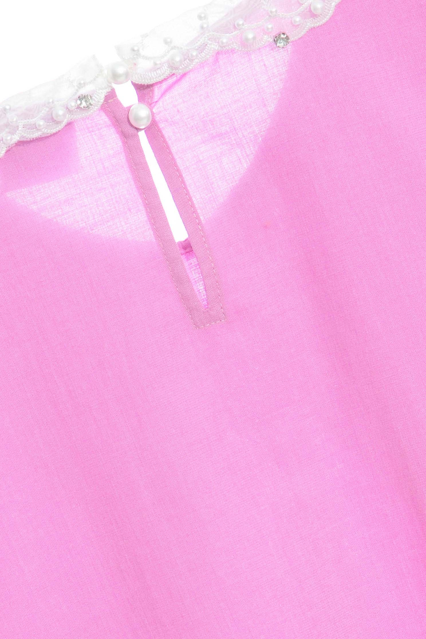 野玫瑰色單品上衣野玫瑰色單品上衣,上衣,刺繡,春夏穿搭,珍珠