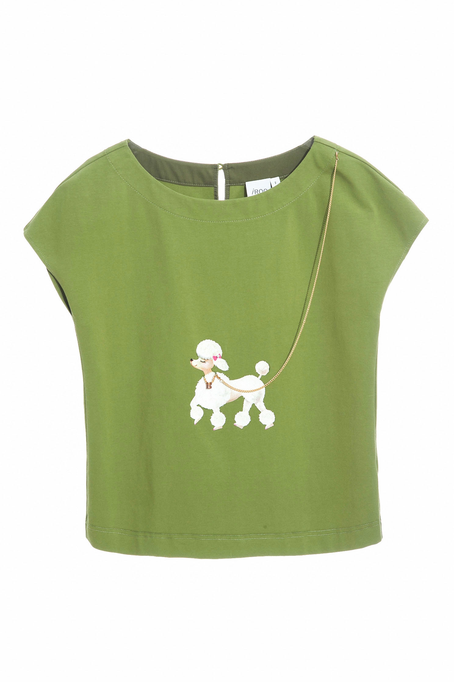 優雅貴賓狗印花T恤上衣優雅貴賓狗印花T恤上衣,T-Shirt,上衣,春夏穿搭
