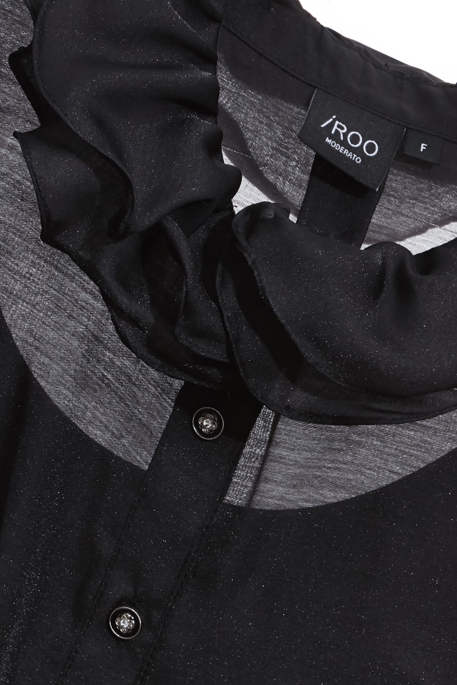 光澤類烏干荷葉領襯衫單品光澤類烏干荷葉領襯衫單品,上班OL穿搭,上衣,內搭上衣,秋冬穿搭,荷葉,襯衫