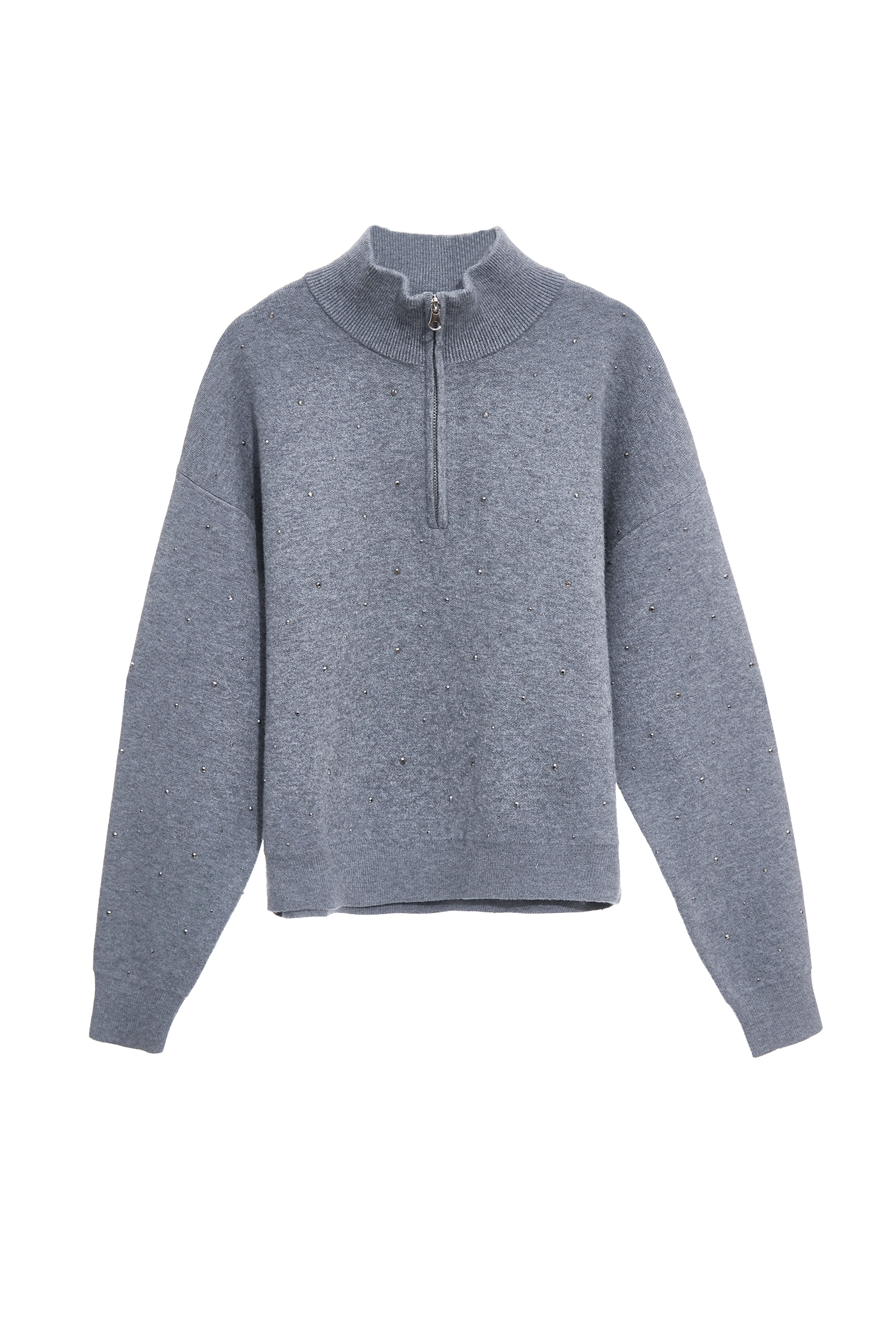 薄暮灰閃光針織上衣薄暮灰閃光針織上衣,上衣,秋冬穿搭,針織,針織衫