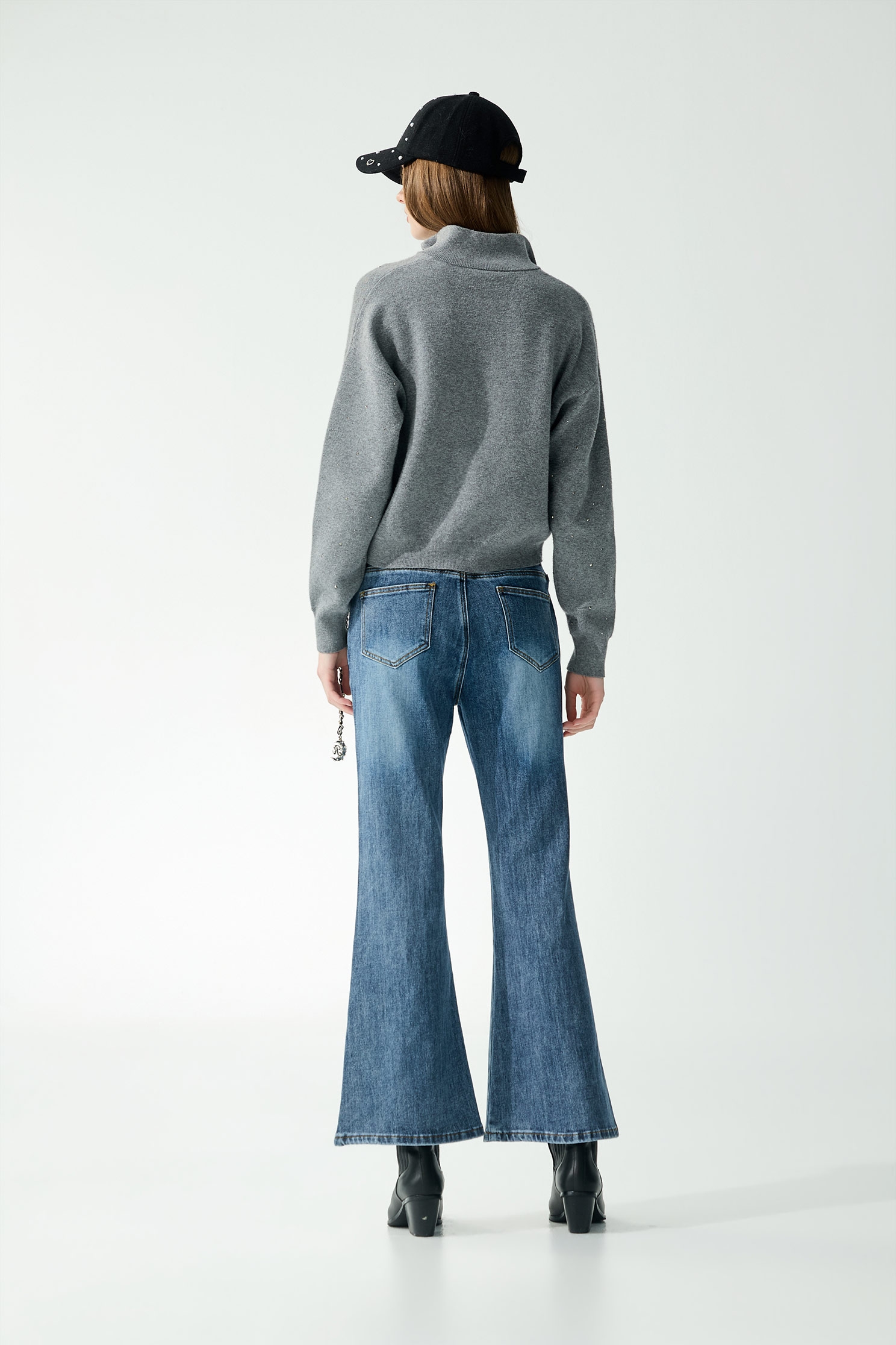 薄暮灰閃光針織上衣薄暮灰閃光針織上衣,上衣,秋冬穿搭,針織,針織衫