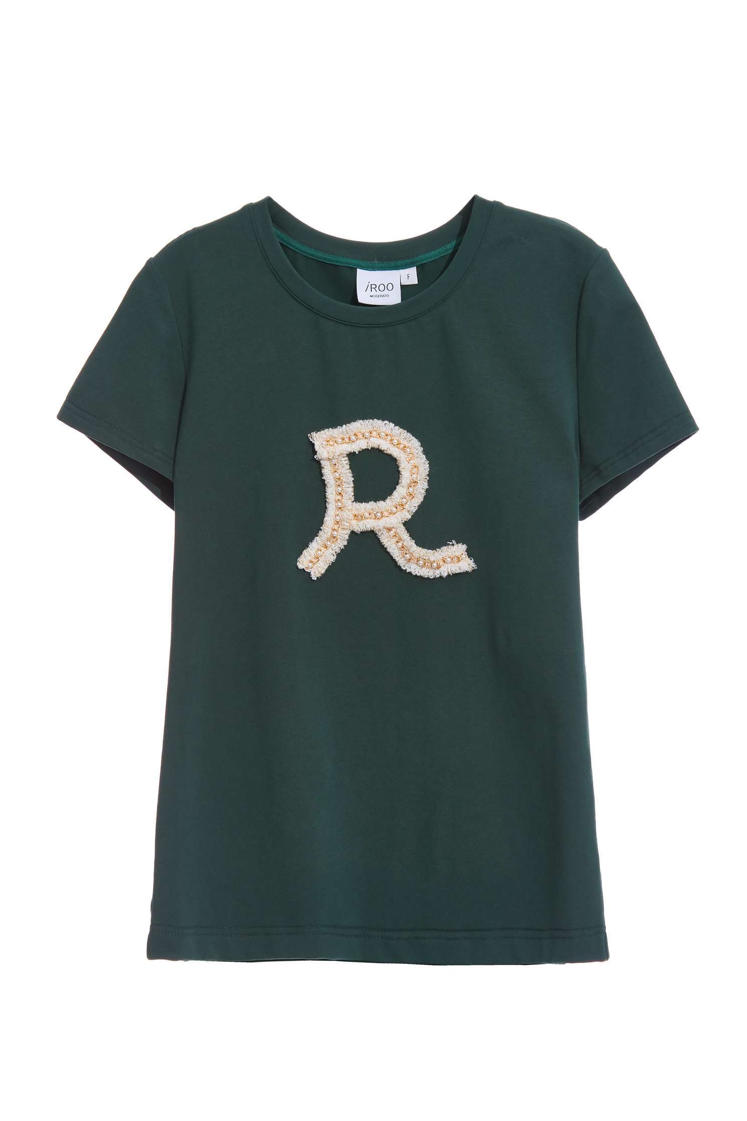 珍珠鍊字母T恤珍珠鍊字母T恤,T-Shirt,上衣,珍珠,秋冬穿搭,純棉,舒適主義,針織