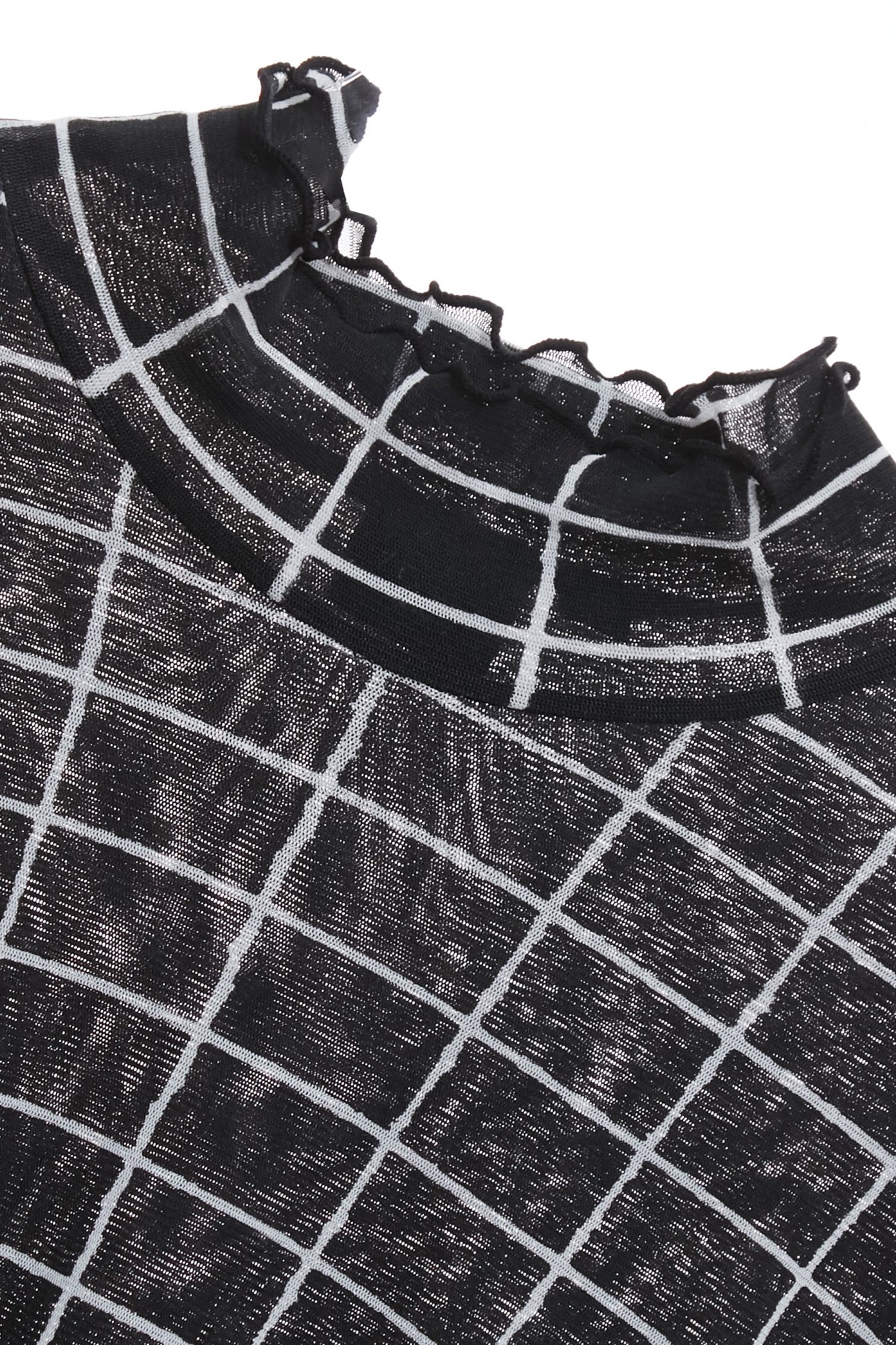 經典黑白格印花彈性襪布內搭經典黑白格印花彈性襪布內搭,上衣,內搭上衣,春夏穿搭