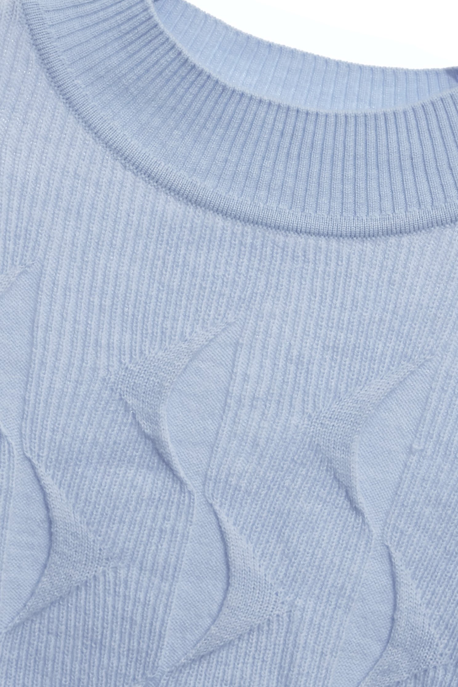 月光石藍幾何波紋針織上衣月光石藍幾何波紋針織上衣,上班OL穿搭,上衣,春夏穿搭,條紋,簡約穿搭,約會特輯,針織,針織上衣,針織衫