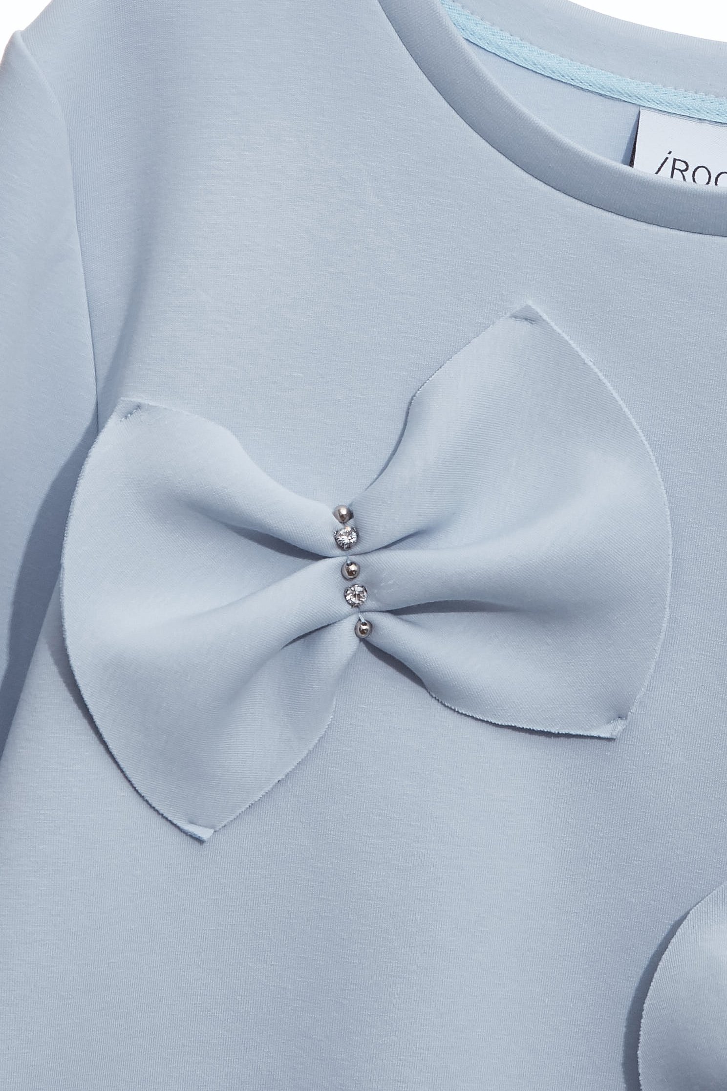 月光石藍單品上衣月光石藍單品上衣,上衣,春夏穿搭,簡約穿搭,約會特輯,蝴蝶結