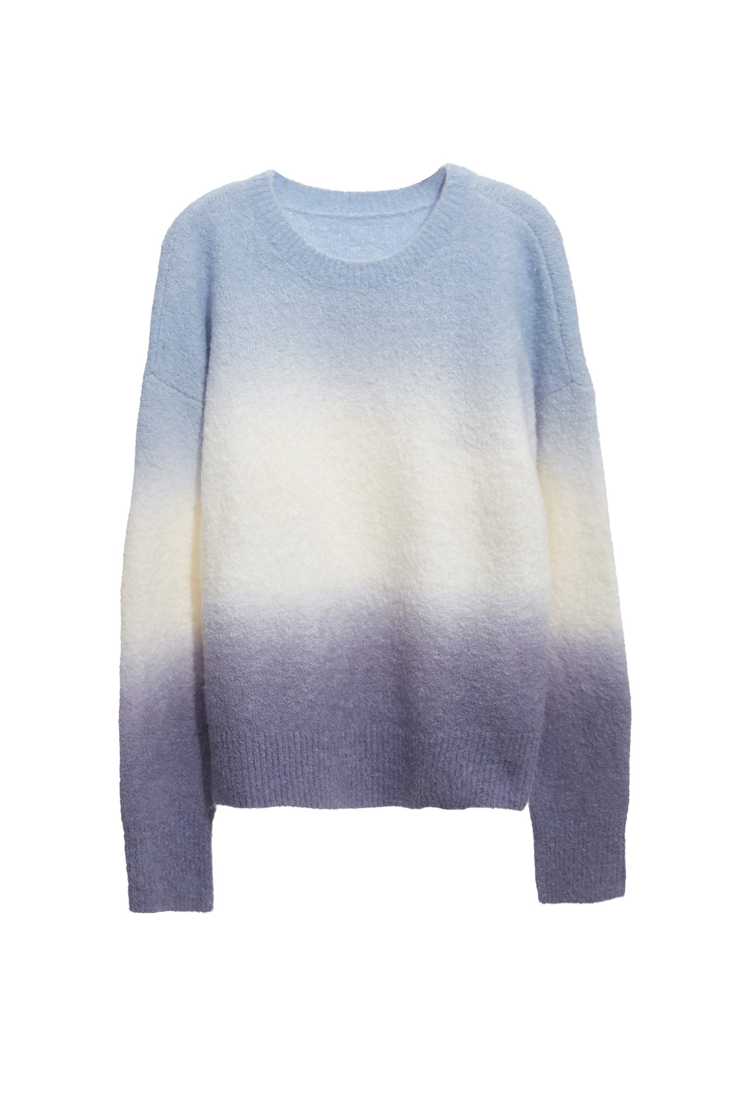 月光石藍漸層針織上衣月光石藍漸層針織上衣,上衣,春夏穿搭,簡約穿搭,約會特輯,針織,針織上衣,針織衫