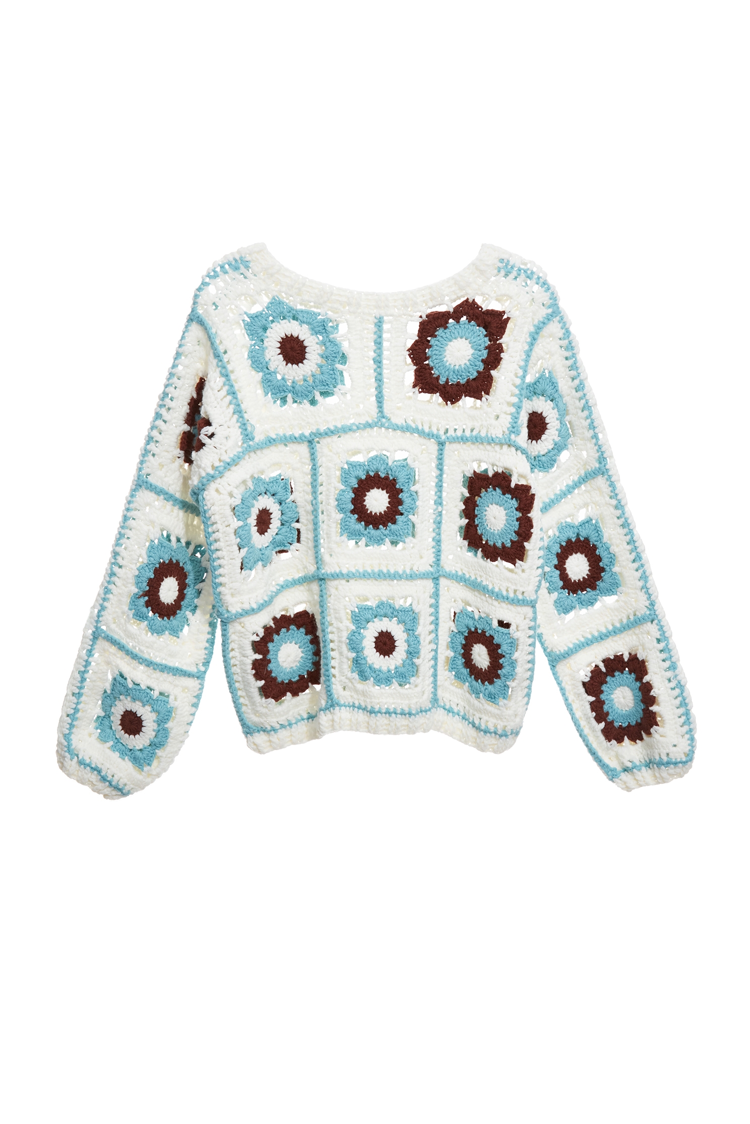 復古萬花筒手勾針織上衣復古萬花筒手勾針織上衣,上衣,春夏穿搭,約會特輯,花花世界,針織,針織上衣,針織衫