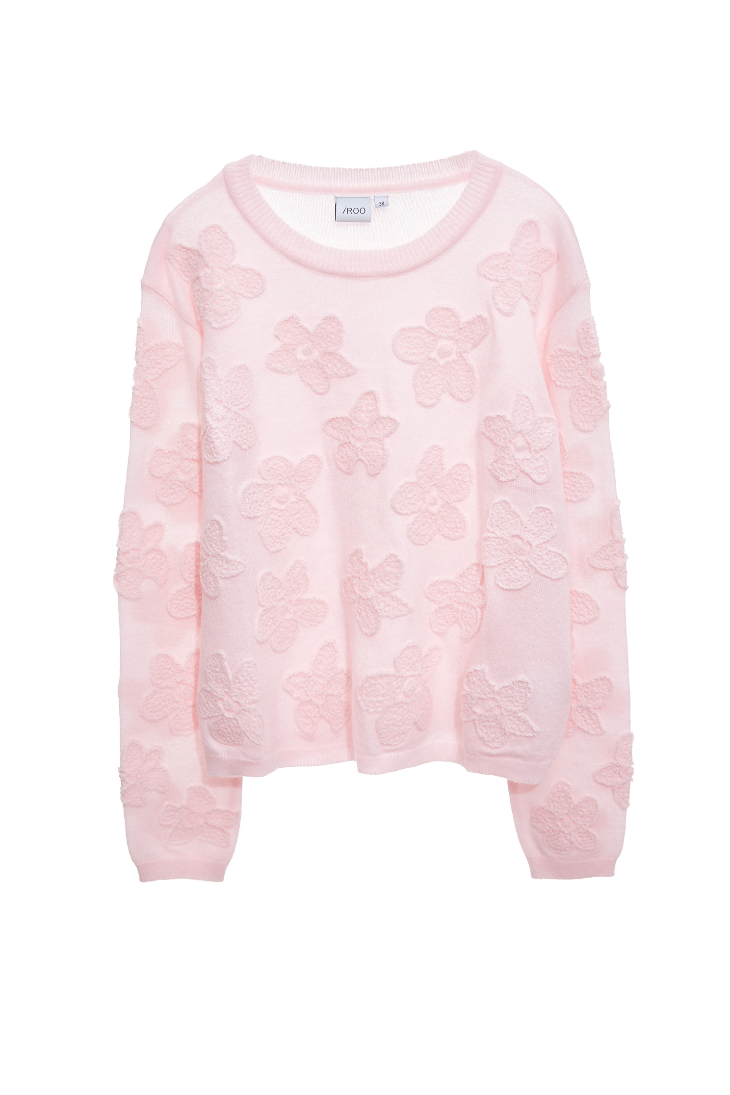 櫻花粉織花針織上衣櫻花粉織花針織上衣,上衣,春夏穿搭,針織,針織衫