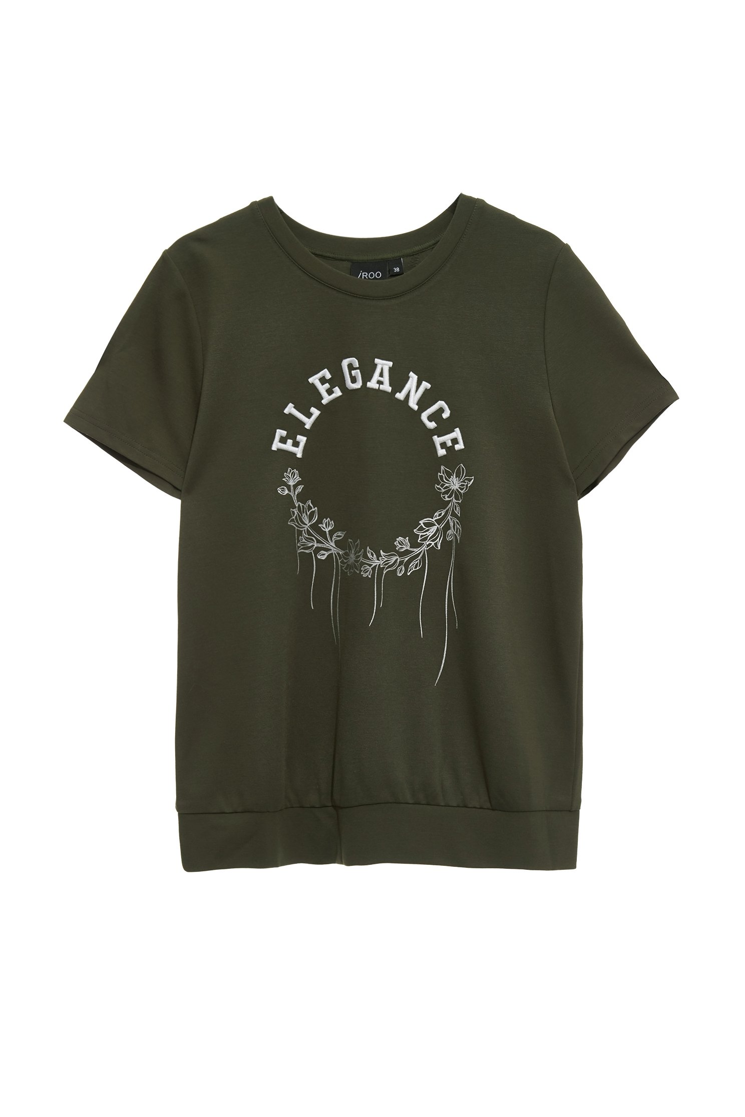 優雅單字刺繡上衣優雅單字刺繡上衣,T-Shirt,上衣,刺繡,春夏穿搭