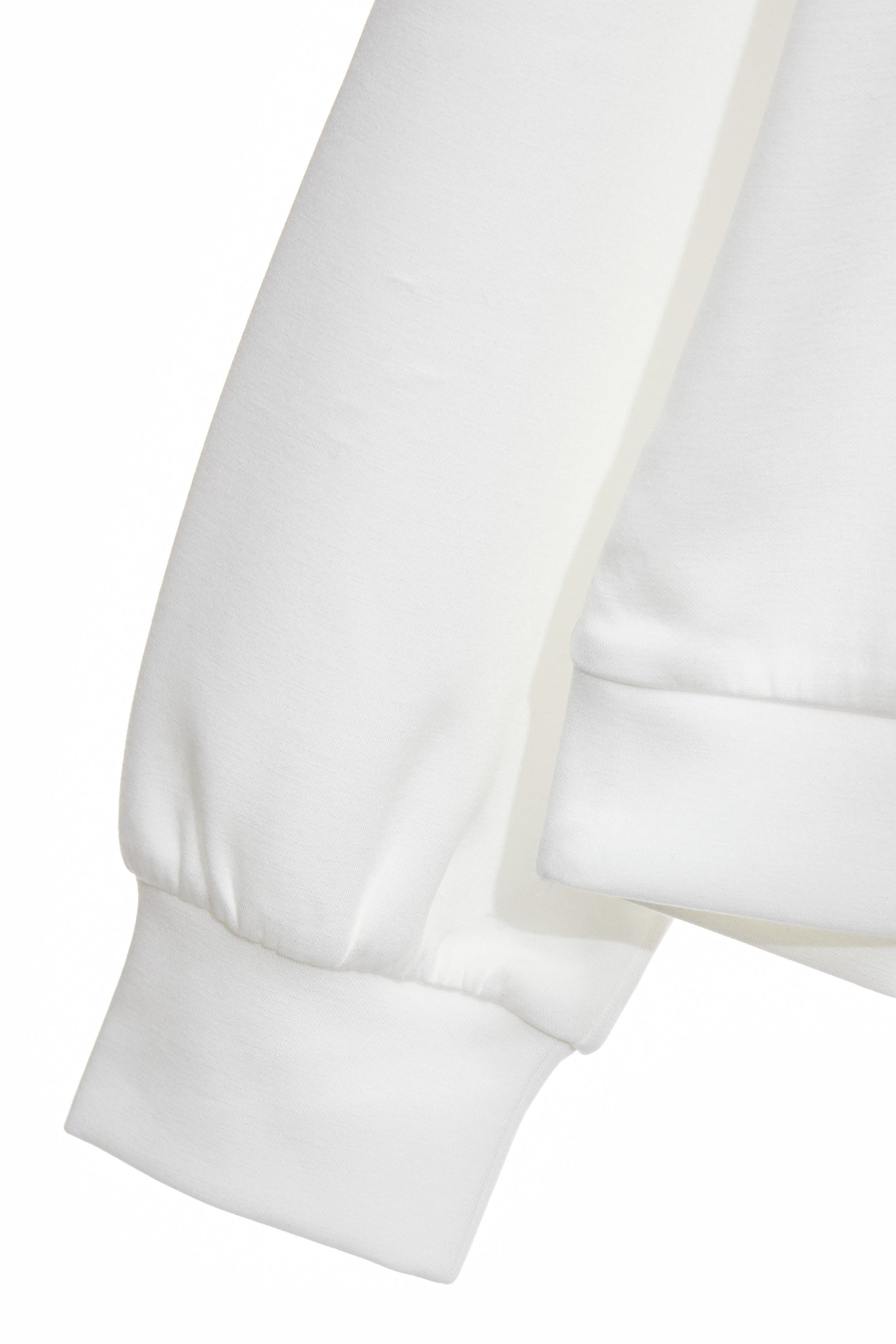 綴梅花鹿刺繡連帽上衣綴梅花鹿刺繡連帽上衣,上衣,刺繡,春夏穿搭,白色上衣