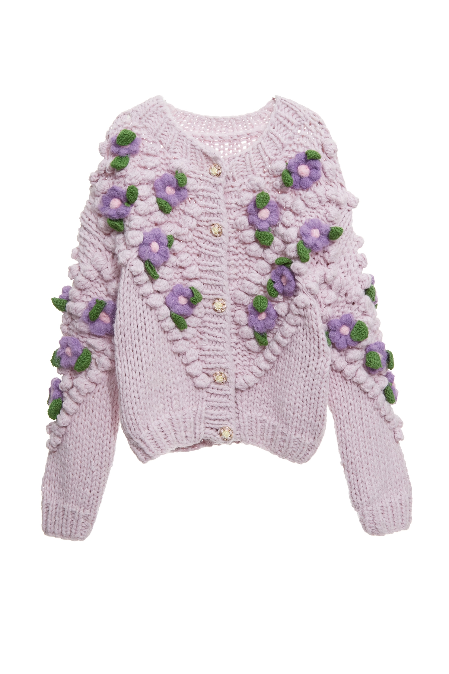 粉紅雪糕色粗針針織外套粉紅雪糕色粗針針織外套,外套,秋冬穿搭,約會特輯,花花世界,針織,針織外套