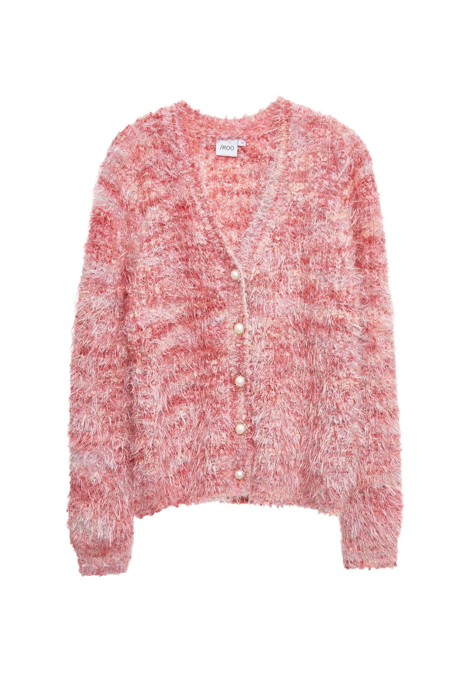 玫瑰可露麗閃光針織外套玫瑰可露麗閃光針織外套,一般外套,外套,春夏穿搭,珍珠,針織,針織外套