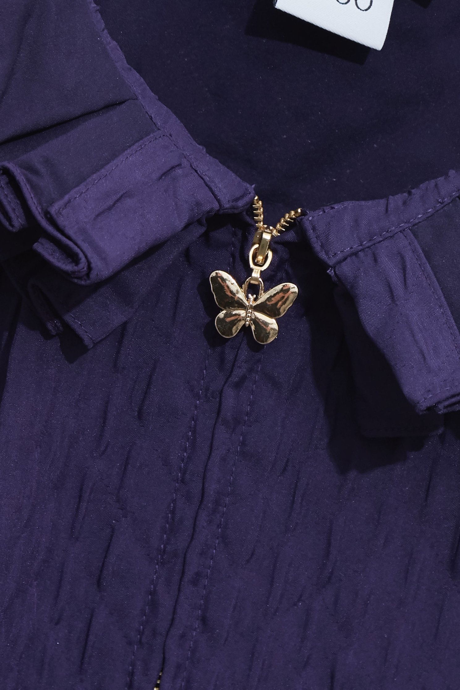 藍紫色立體褶皺外套藍紫色立體褶皺外套,一般外套,外套,春夏穿搭,時髦成套搭配,約會特輯,荷葉