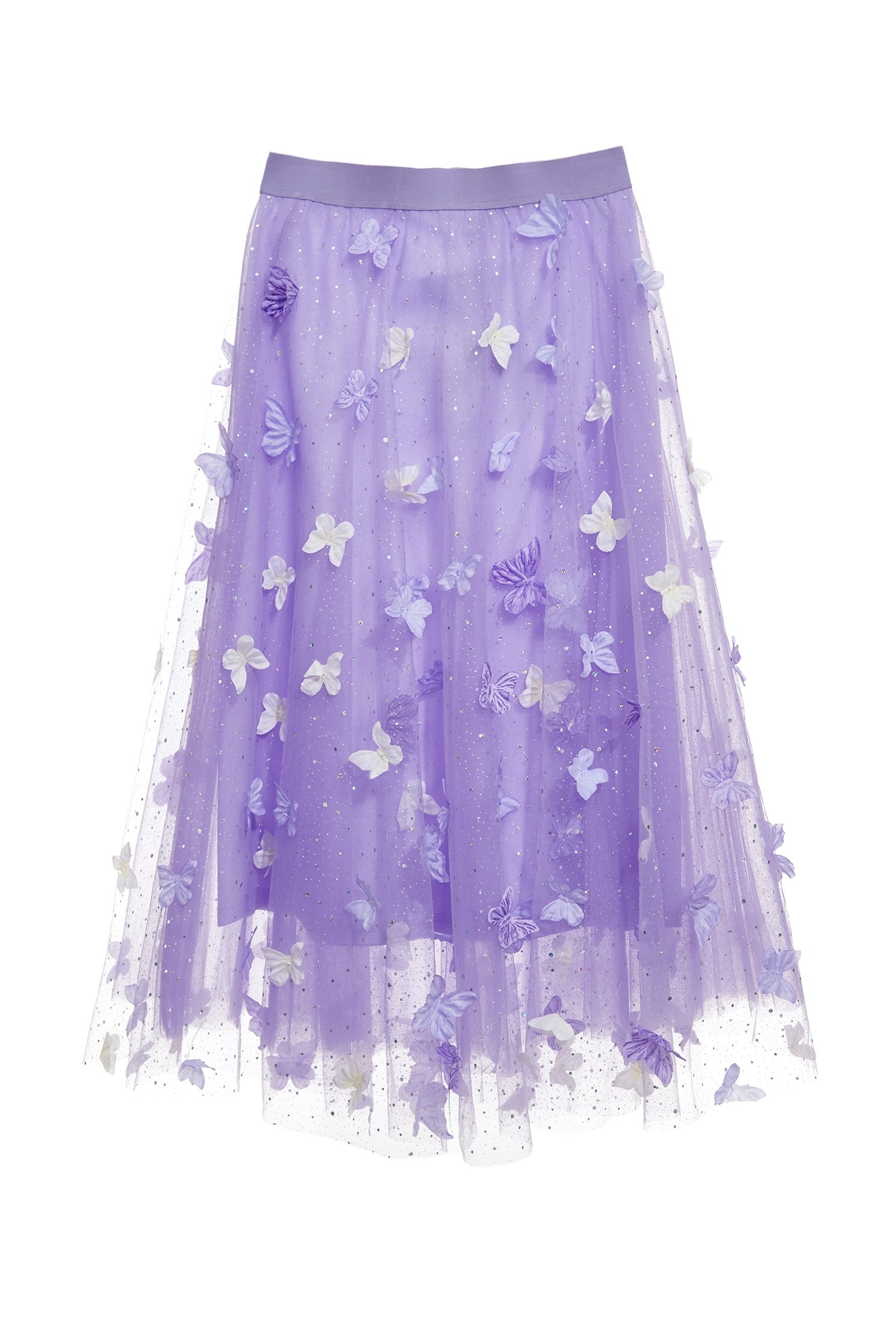 閃亮柔紫色網紗裙閃亮柔紫色網紗裙,春夏穿搭,時髦成套搭配,約會特輯,紗裙,網紗,長裙