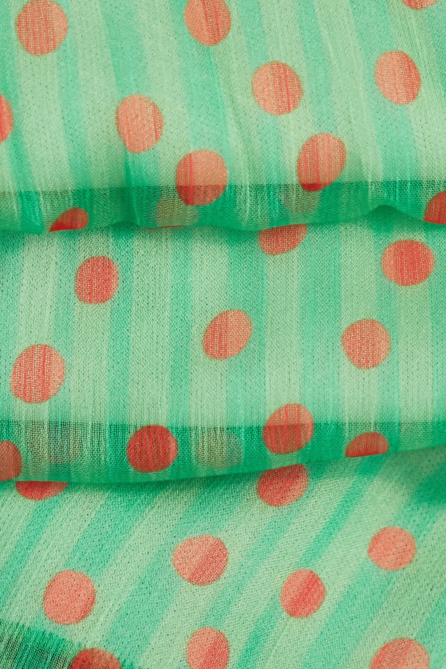 落日珊瑚點點雪紡禮服洋裝落日珊瑚點點雪紡禮服洋裝,一般洋裝,小禮服,春夏穿搭,荷葉,雪紡,雪紡洋裝