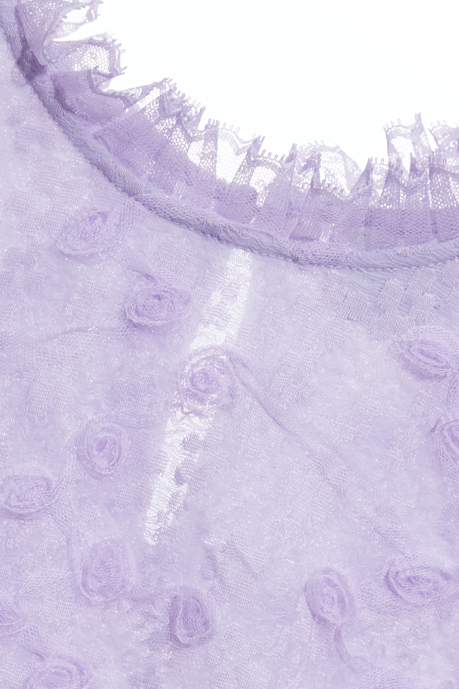 丁香紫色立體花朵上衣丁香紫色立體花朵上衣,上衣,秋冬穿搭,約會特輯,花花世界,蕾絲,蕾絲上衣