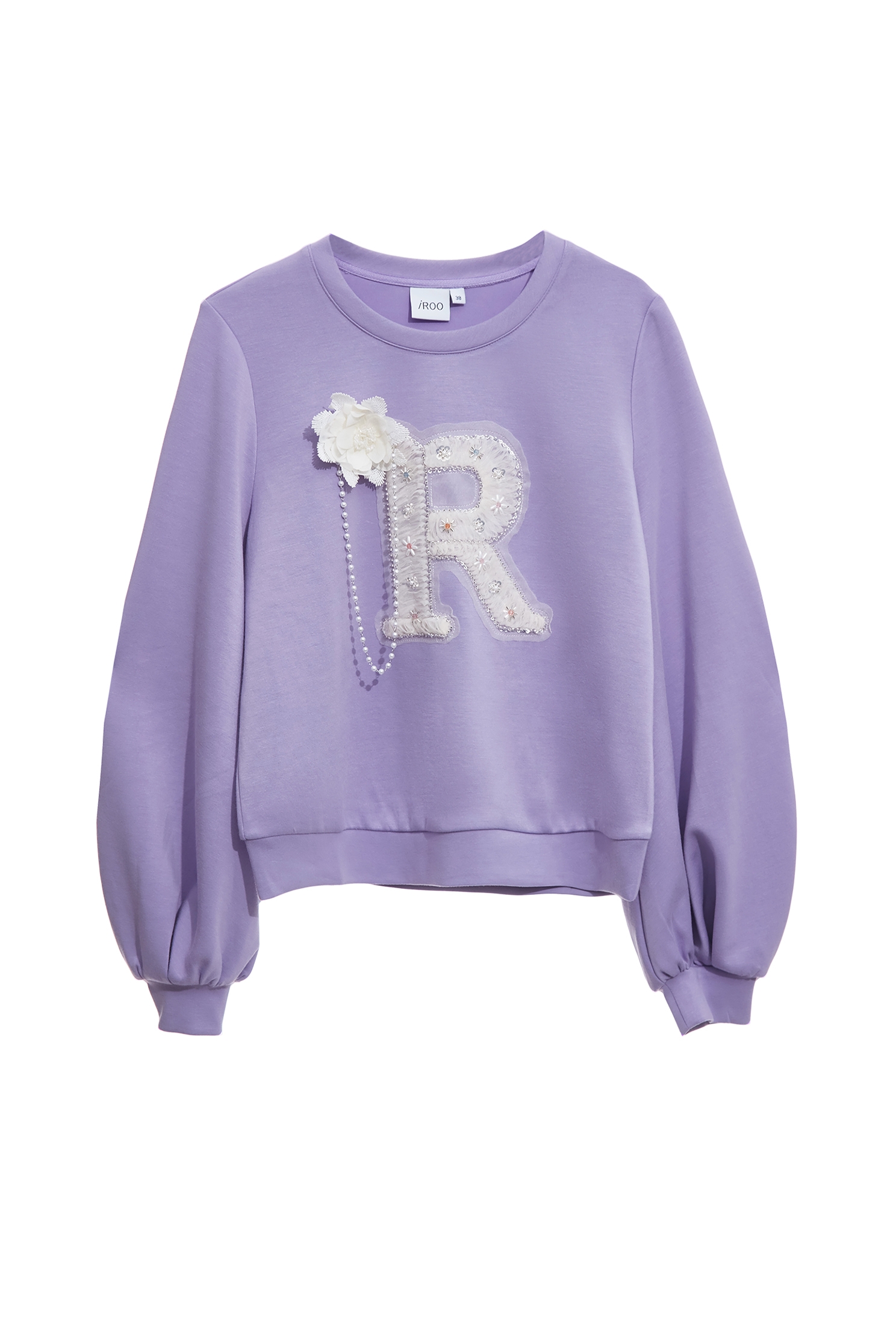 丁香紫衛衣式上衣丁香紫衛衣式上衣,上衣,珍珠,秋冬穿搭,花花世界,衛衣