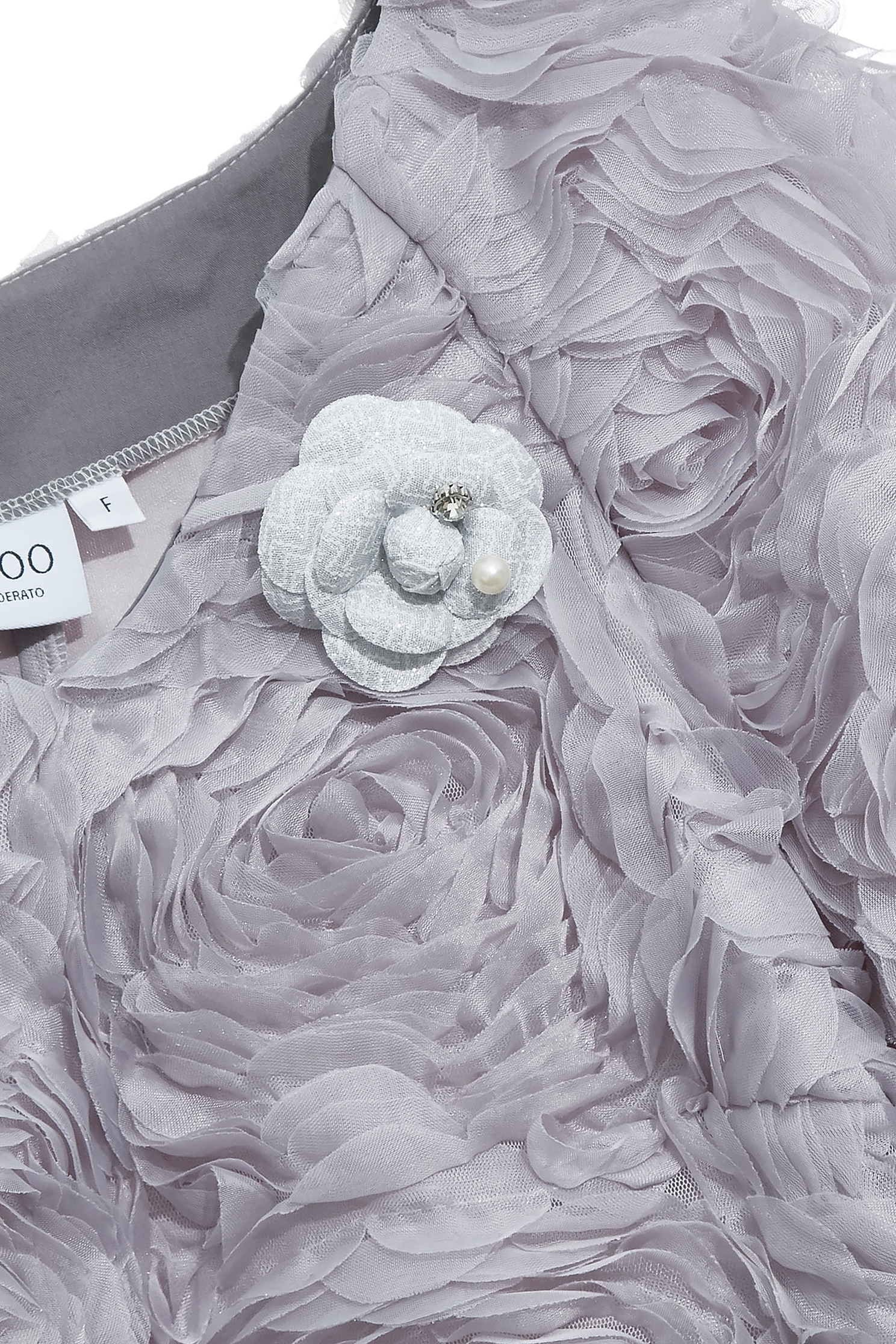 薄暮灰玫瑰花上衣薄暮灰玫瑰花上衣,V領上衣,上衣,時髦成套搭配,秋冬穿搭,網紗,花花世界