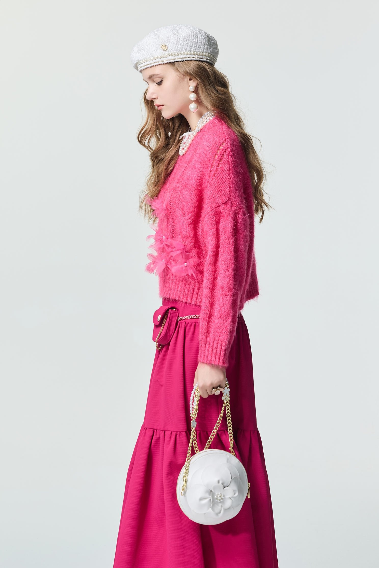 玫瑰可露麗針織上衣玫瑰可露麗針織上衣,上衣,春夏穿搭,針織,針織衫