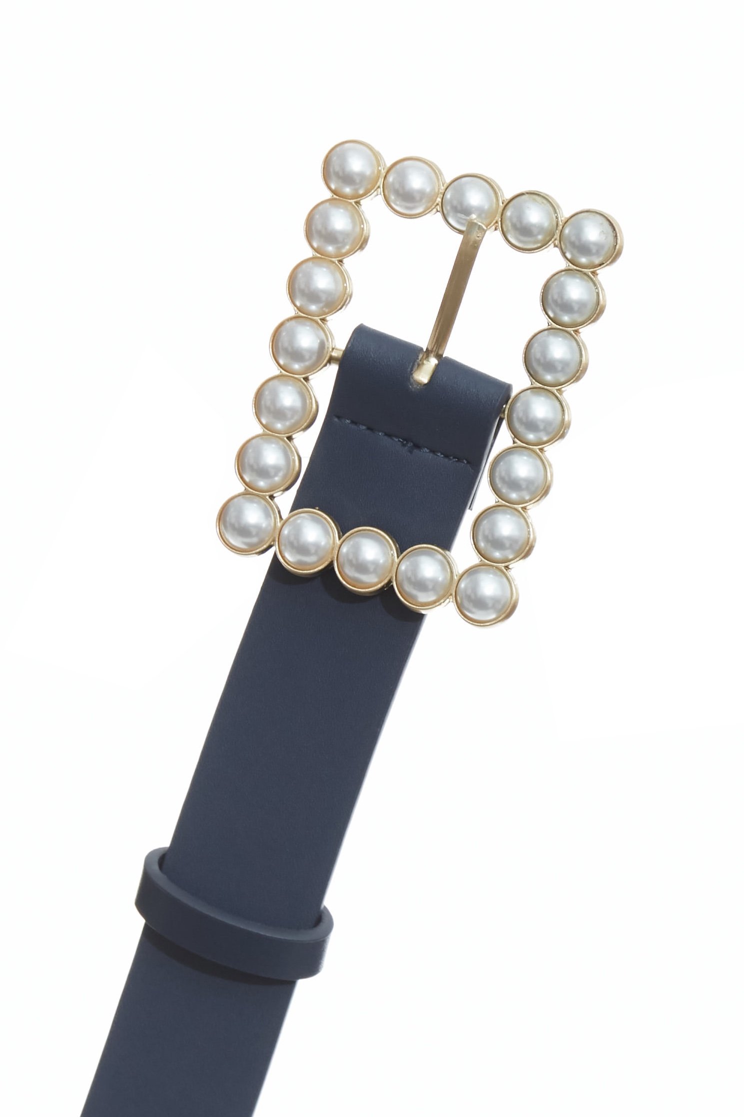 簡約個性珍珠方釦腰帶簡約個性珍珠方釦腰帶,珍珠,皮帶,皮革,秋冬穿搭