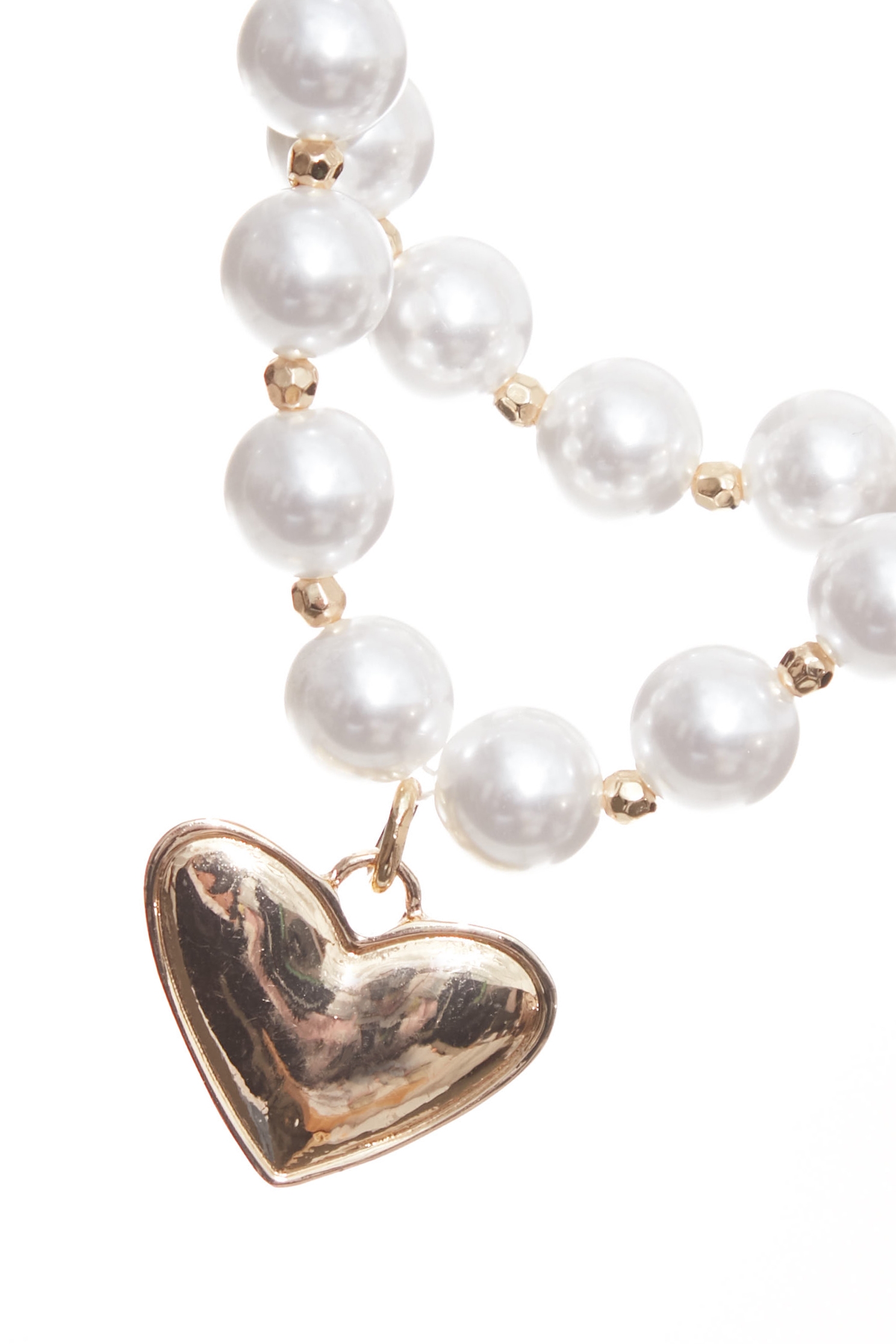 浪漫雙層珍珠心型吊墜項鍊浪漫雙層珍珠心型吊墜項鍊,珍珠,秋冬穿搭,項鍊