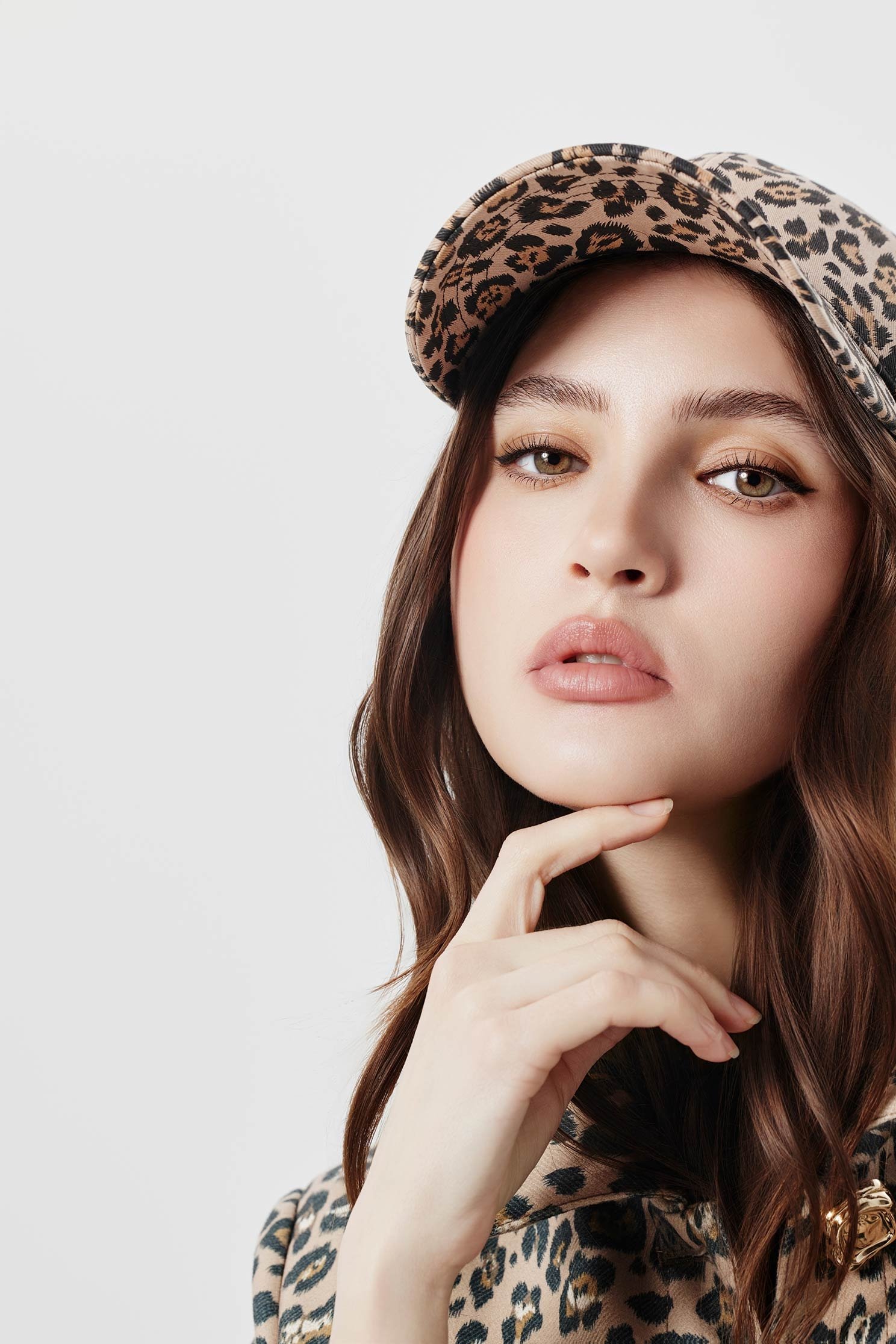 個性豹紋報球帽個性豹紋報球帽,秋冬穿搭