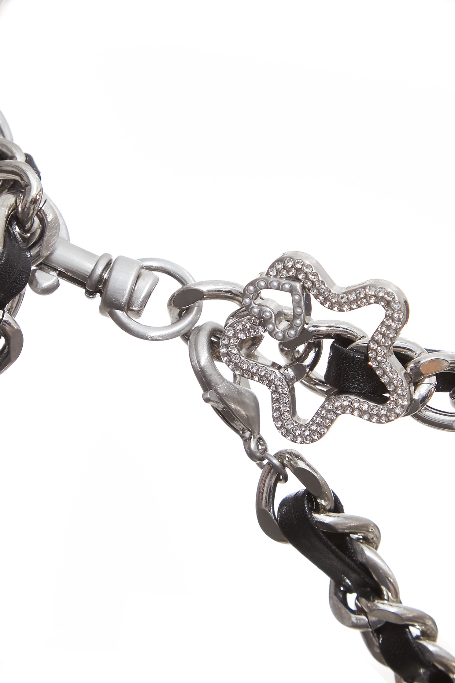 精緻星星月亮皮穿條腰鍊精緻星星月亮皮穿條腰鍊,秋冬穿搭