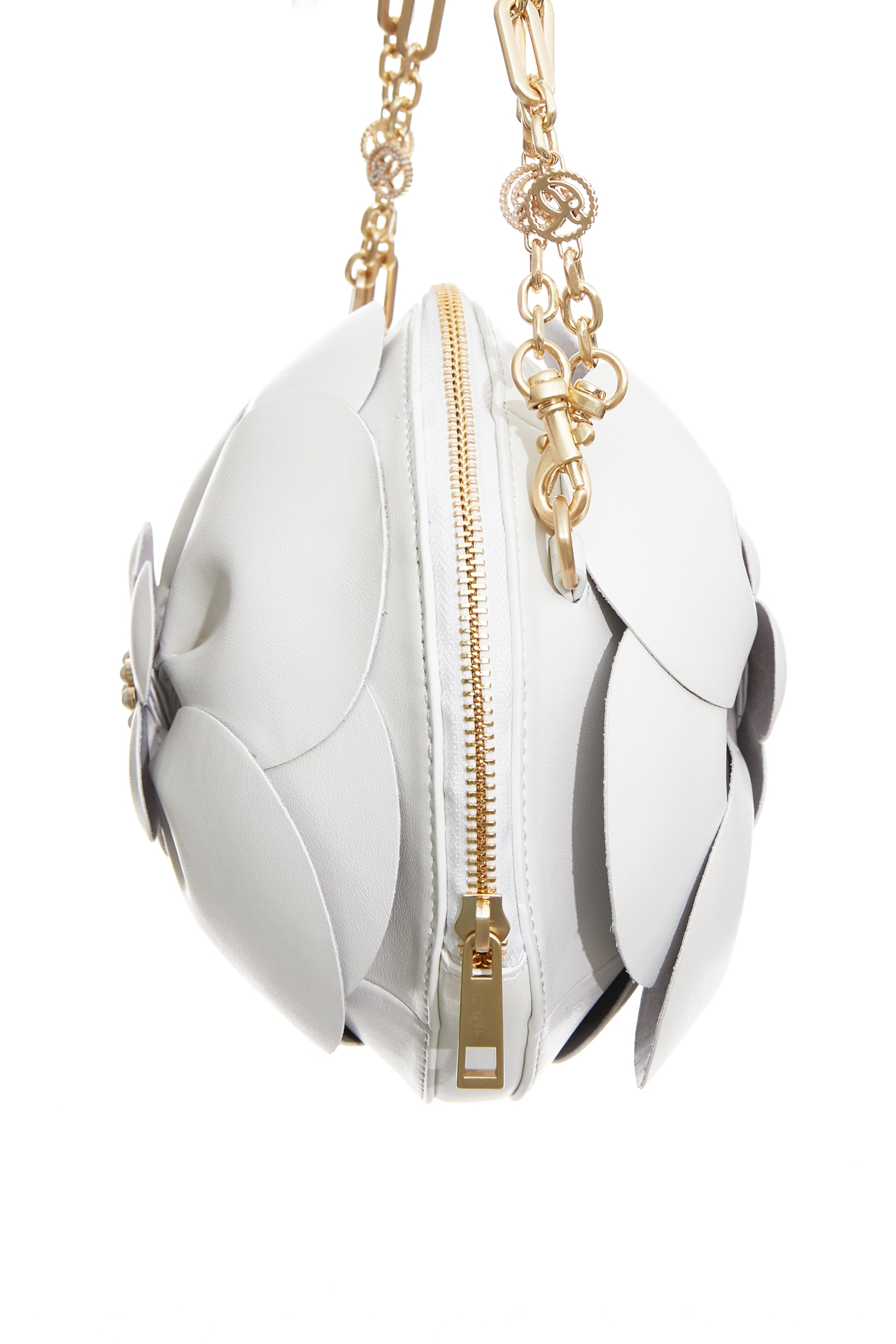 優雅花朵多用肩背包優雅花朵多用肩背包,側背包,春夏穿搭,珍珠,皮革,肩背包