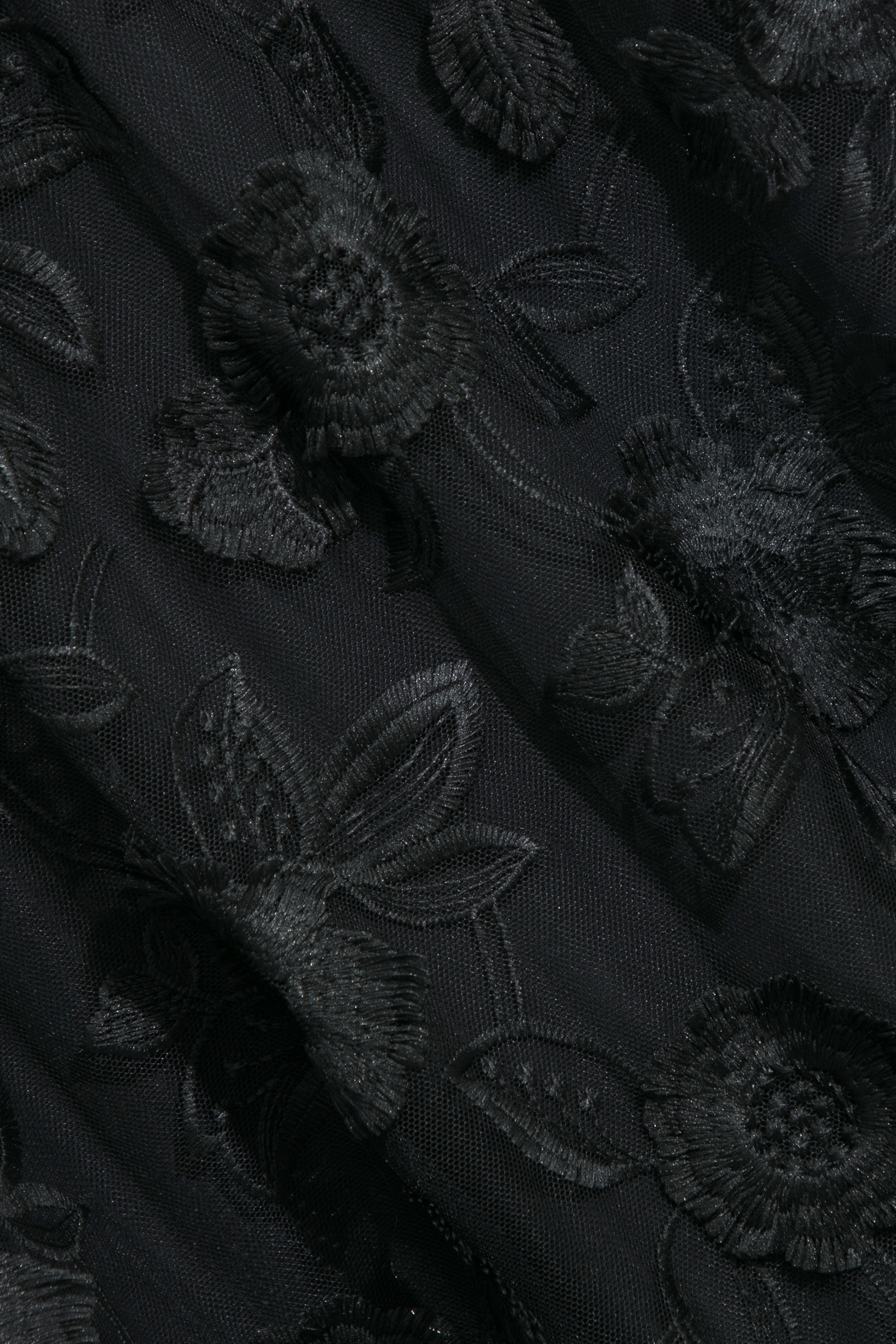 蕾絲刺繡花禮服蕾絲刺繡花禮服,一般洋裝,刺繡,小禮服,禮服,秋冬穿搭,網紗,繡花,蕾絲,黑色洋裝