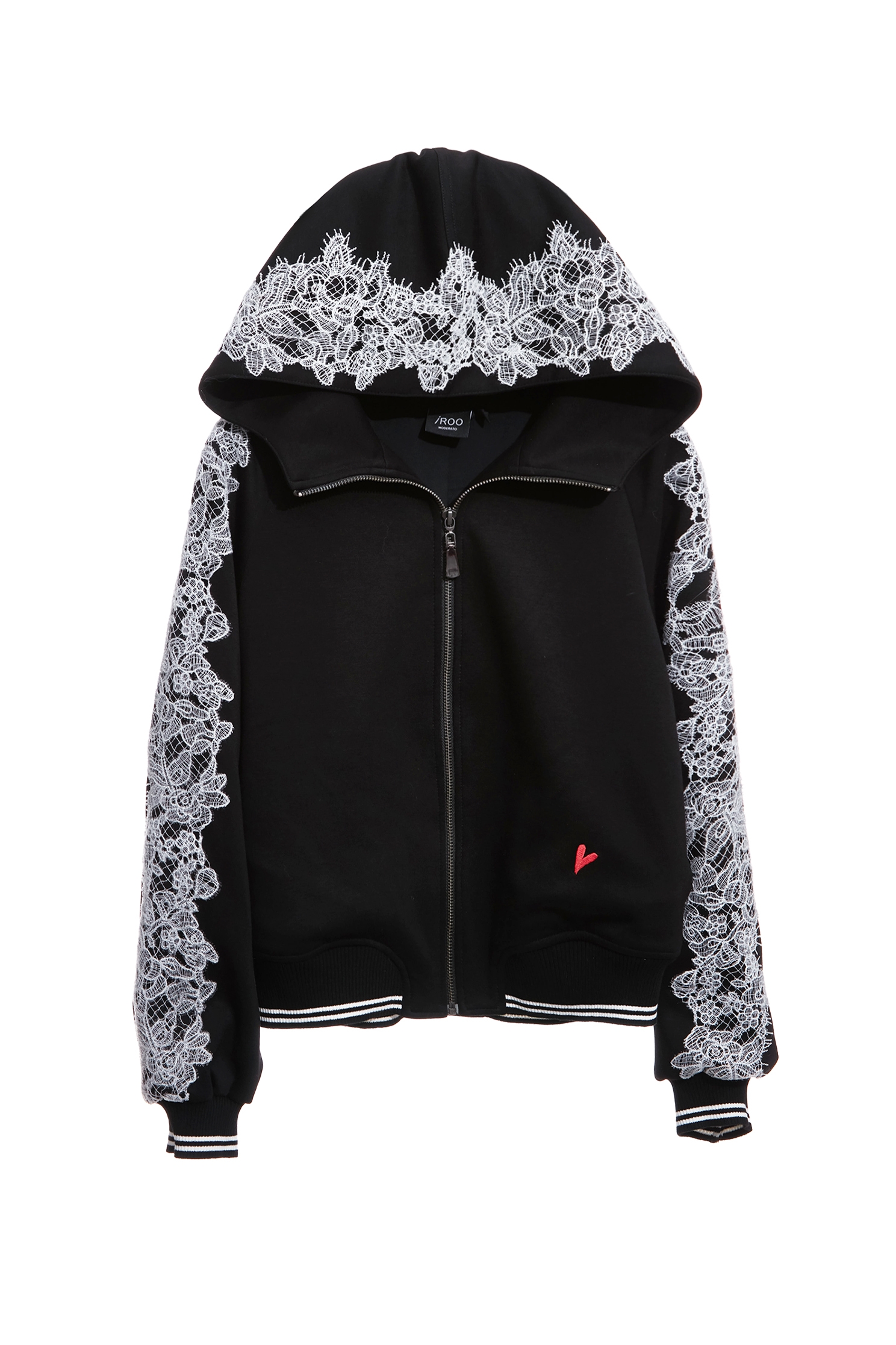 綴蕾絲休閒風外套綴蕾絲休閒風外套,一般外套,刺繡,外套,秋冬穿搭,蕾絲,黑色外套