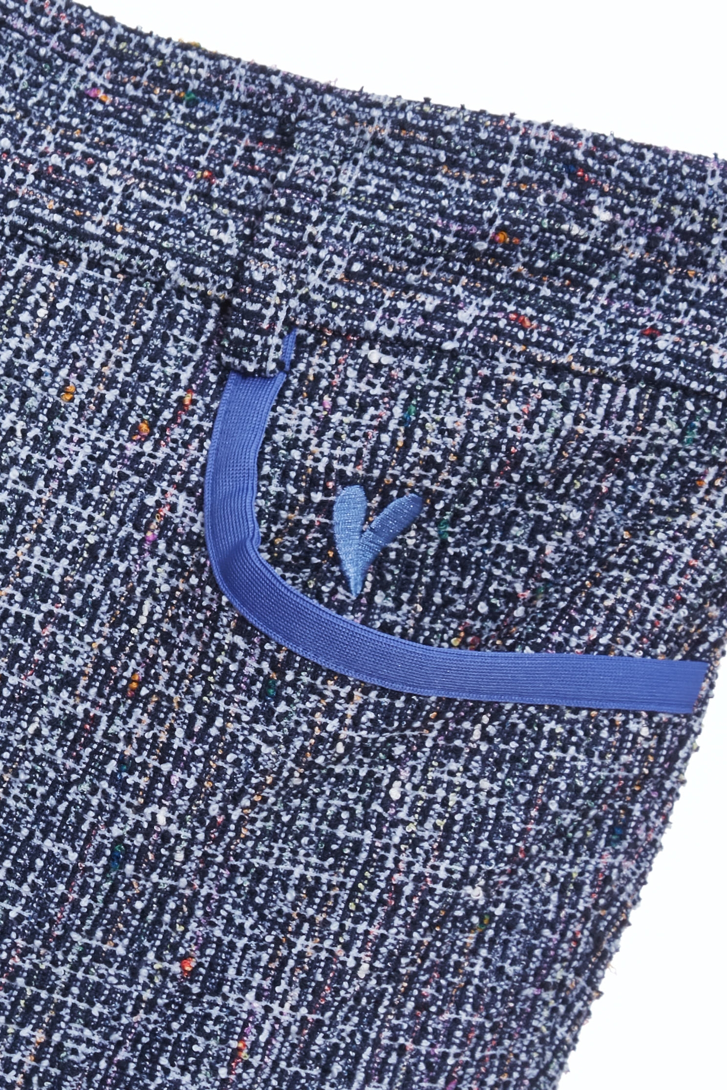 鑲口袋唇配色喇叭長褲鑲口袋唇配色喇叭長褲,刺繡,喇叭褲,秋冬穿搭,褲子