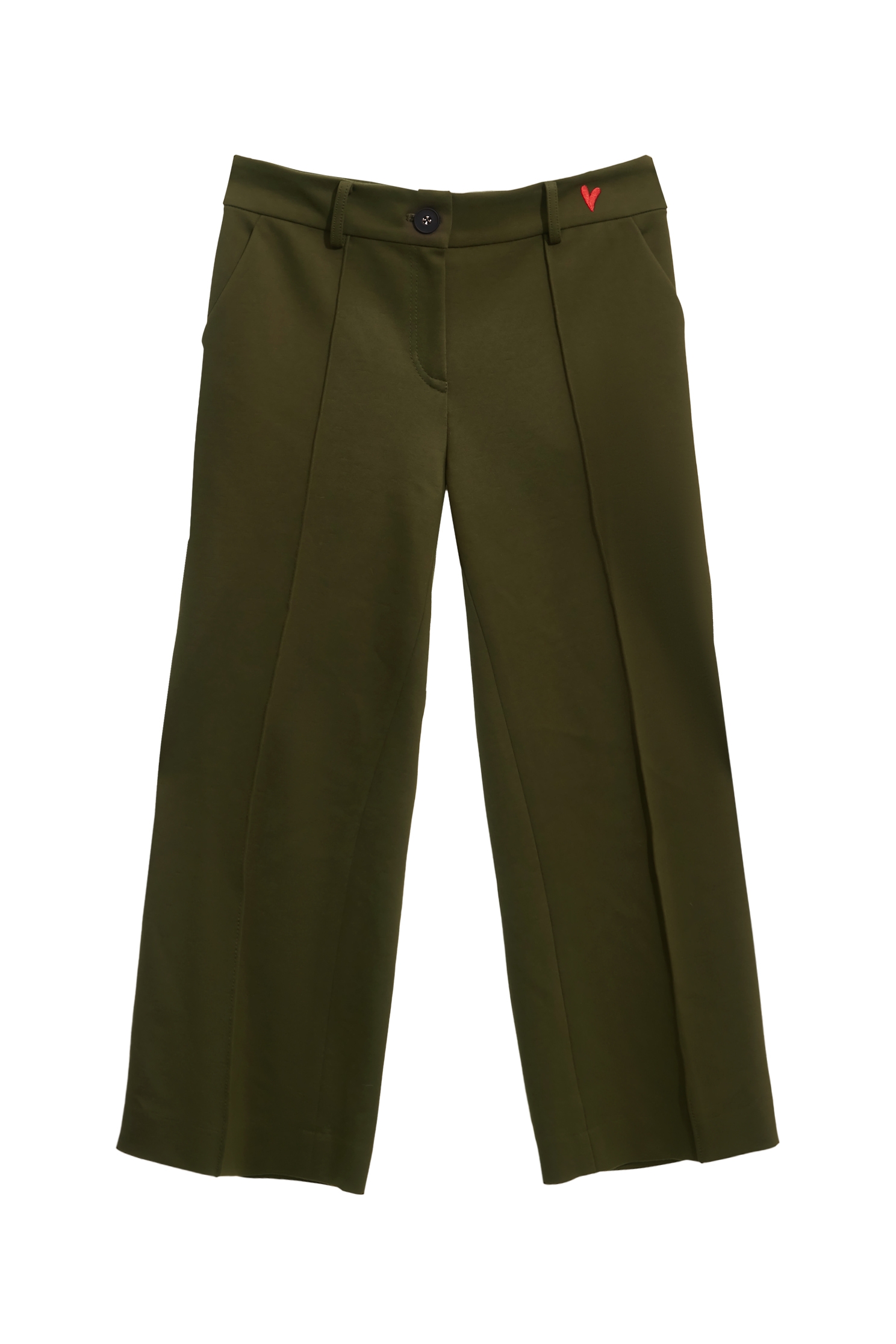 簡約顯瘦寬腿八分褲簡約顯瘦寬腿八分褲,刺繡,寬褲,秋冬穿搭,褲子,黑色褲子