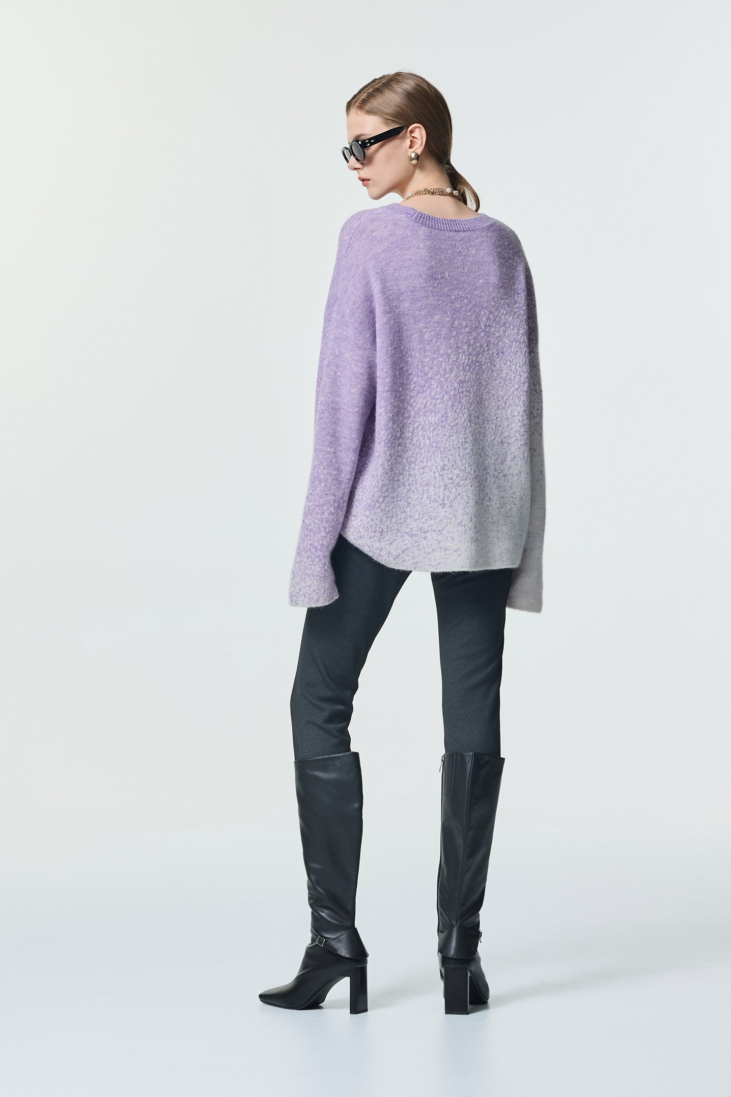 簡約顯瘦開衩合身褲簡約顯瘦開衩合身褲,刺繡,秋冬穿搭,窄管褲,褲子