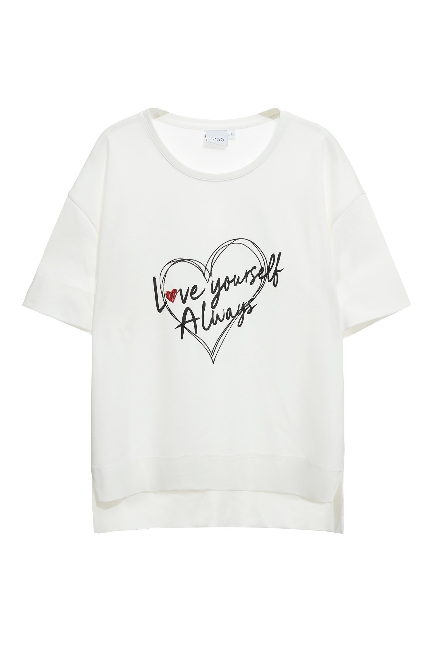 Love Yourself Always 印花寬版上衣Love Yourself Always 印花寬版上衣,上衣,刺繡,春夏穿搭,白色上衣,黑色上衣