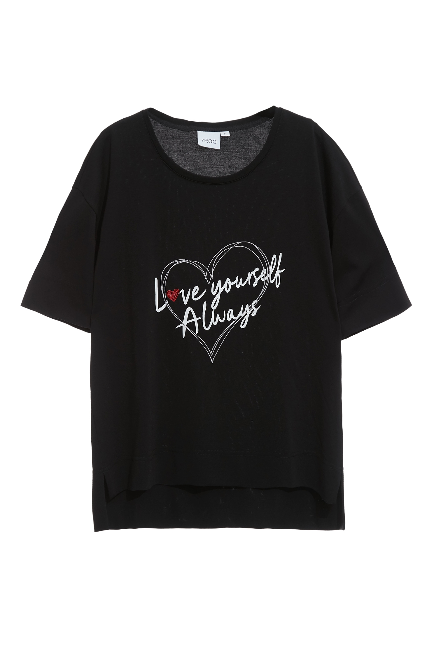 Love Yourself Always 印花寬版上衣Love Yourself Always 印花寬版上衣,上衣,刺繡,春夏穿搭,白色上衣,黑色上衣